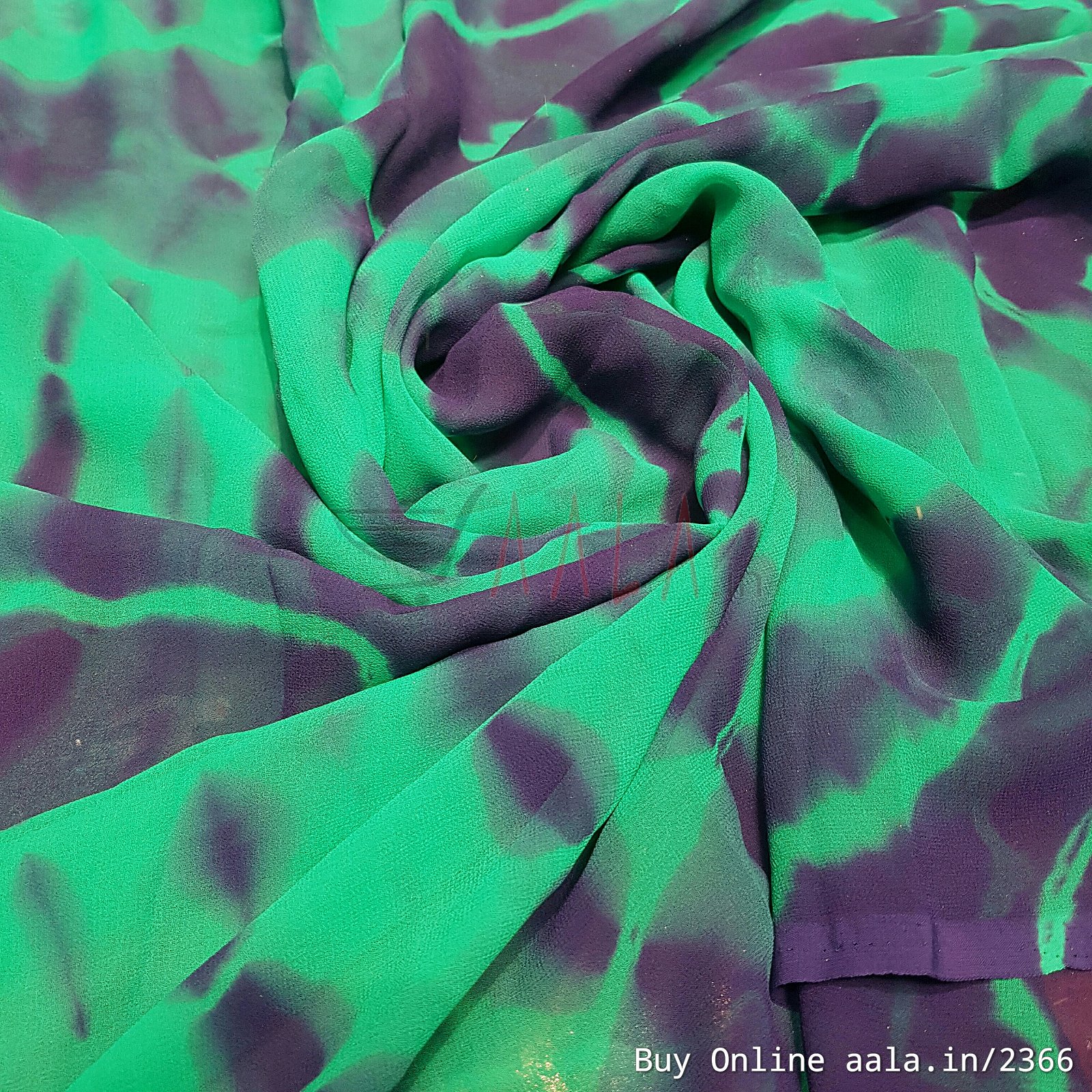 Shaded Georgette Poly-ester 44 Inches Dyed Per Metre #2366