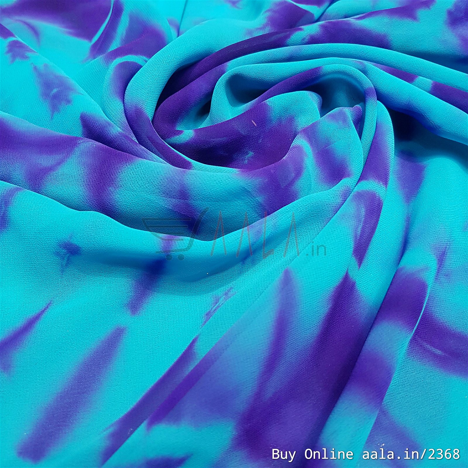 Shaded Georgette Poly-ester 44 Inches Dyed Per Metre #2368