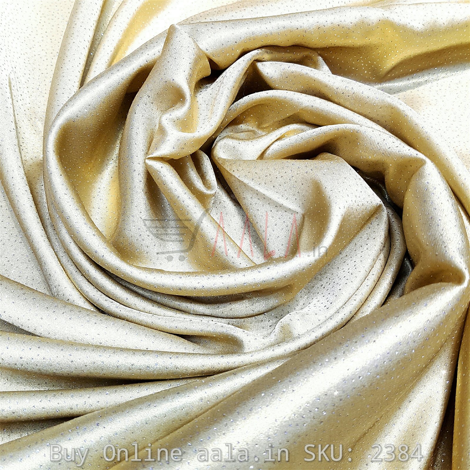 Foil Sparkle Satin Georgette Poly-ester 44 Inches Dyed Per Metre #2384