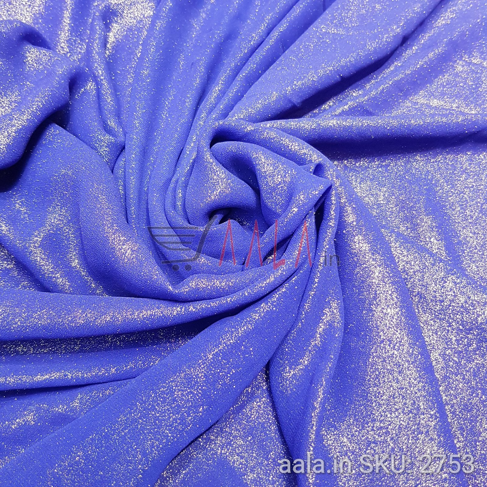 Foil Georgette Poly-ester 44 Inches Dyed Per Metre #2753