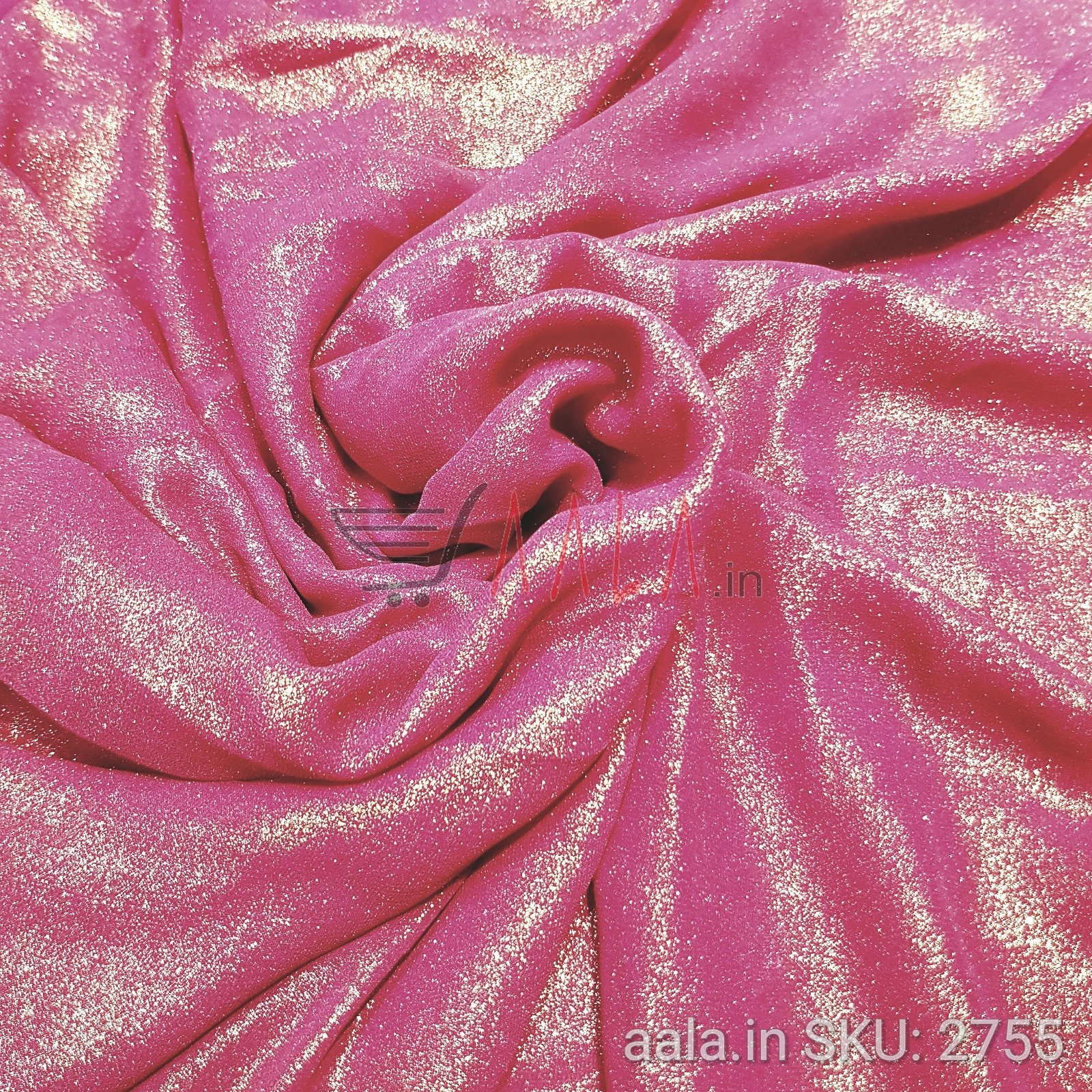 Foil Georgette Poly-ester 44 Inches Dyed Per Metre #2755