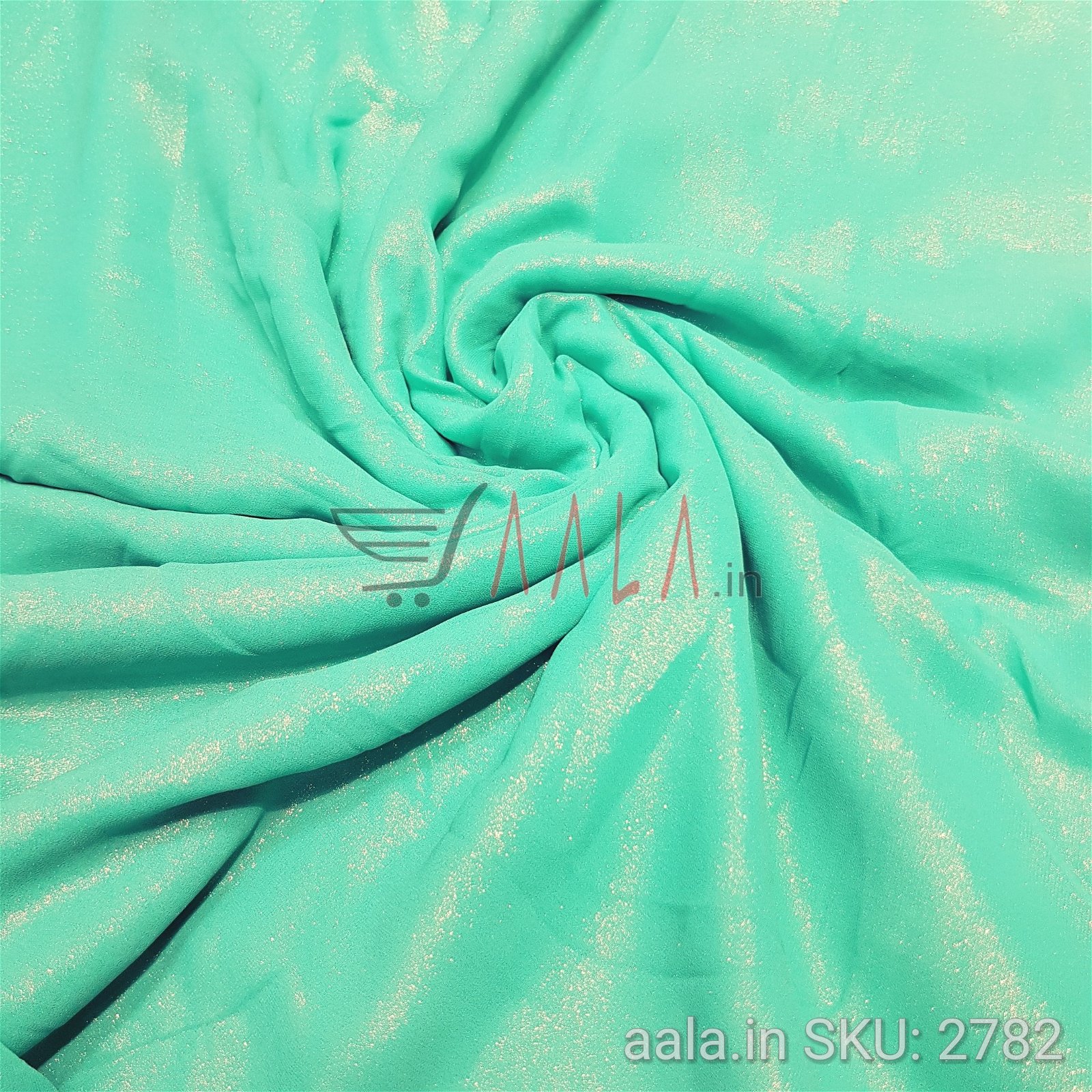 Foil Georgette Poly-ester 44 Inches Dyed Per Metre #2782