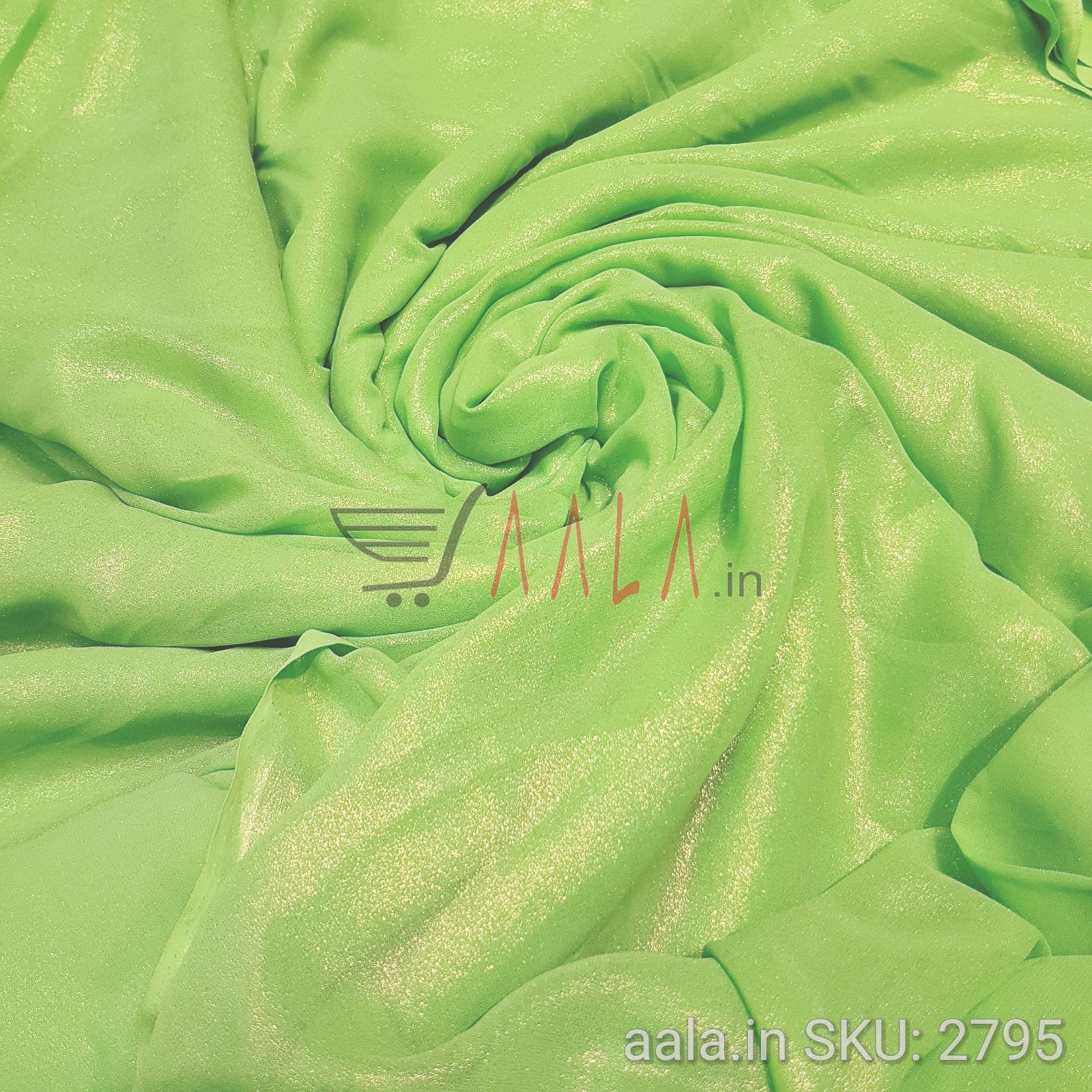 Foil Georgette Poly-ester 44 Inches Dyed Per Metre #2795
