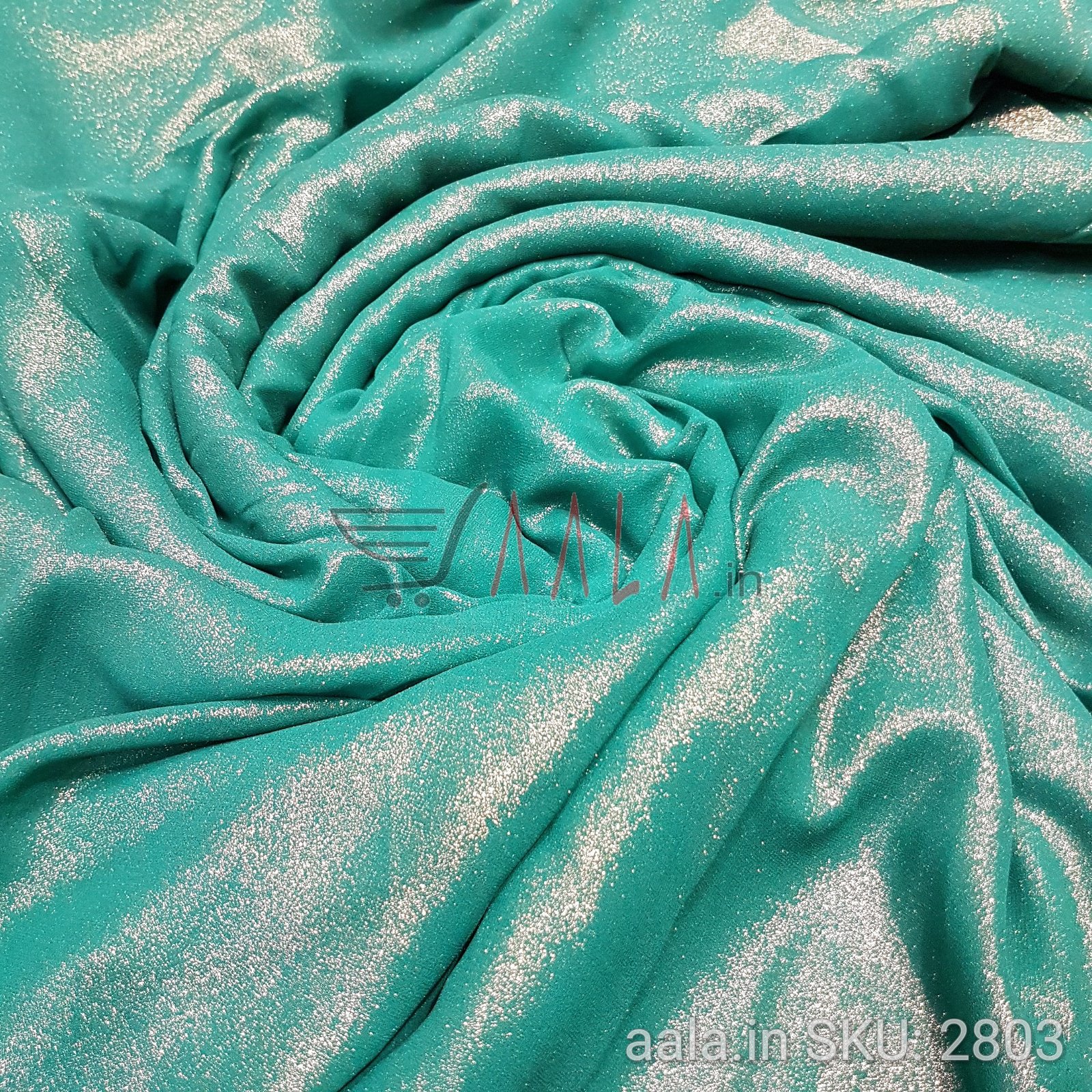 Foil Georgette Poly-ester 44 Inches Dyed Per Metre #2803