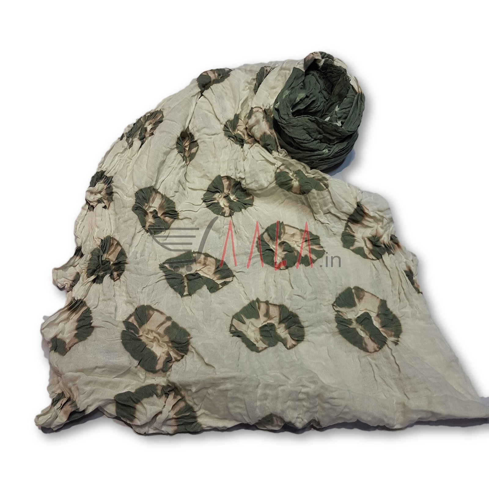 Tie Dye Cotton Dupatta 44 Inches Dyed 2.25 Metres 