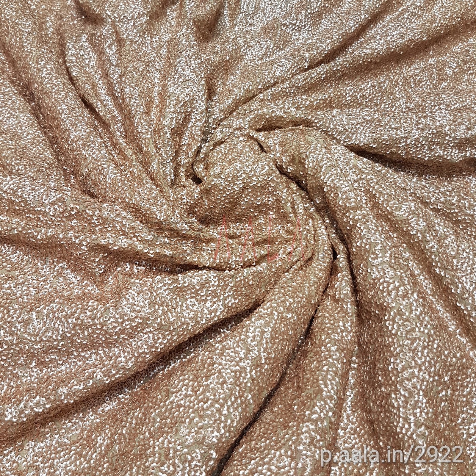 Kachra Sequins Georgette Poly-ester 44 Inches Dyed Per Metre #2922