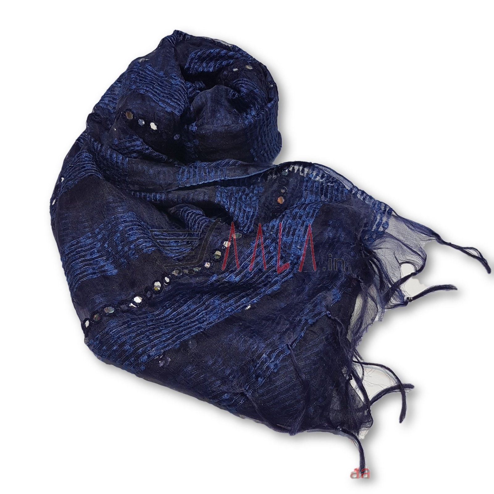 Line Tissue Dupatta 30 Inches Dyed 2.25 Metres 