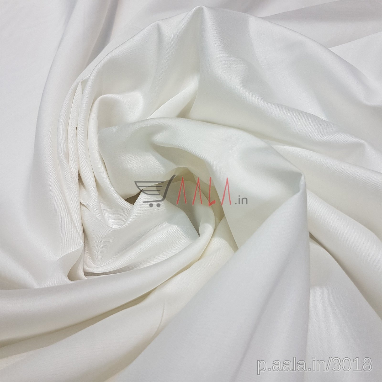 Satin Cotton 58 Inches Dyeable Per Metre #3018