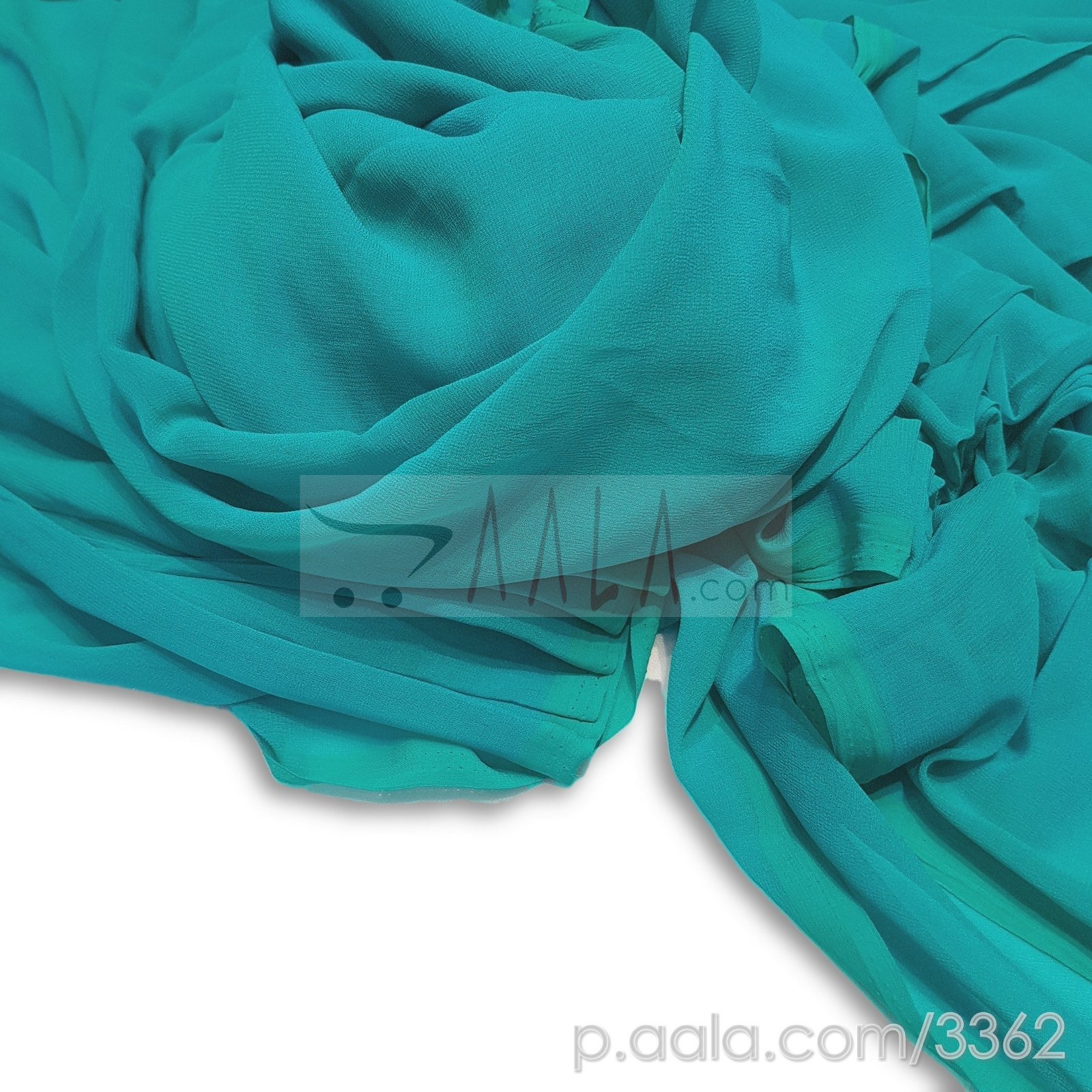 PT Tone Georgette Poly-ester 44 Inches Dyed Per Metre #3362