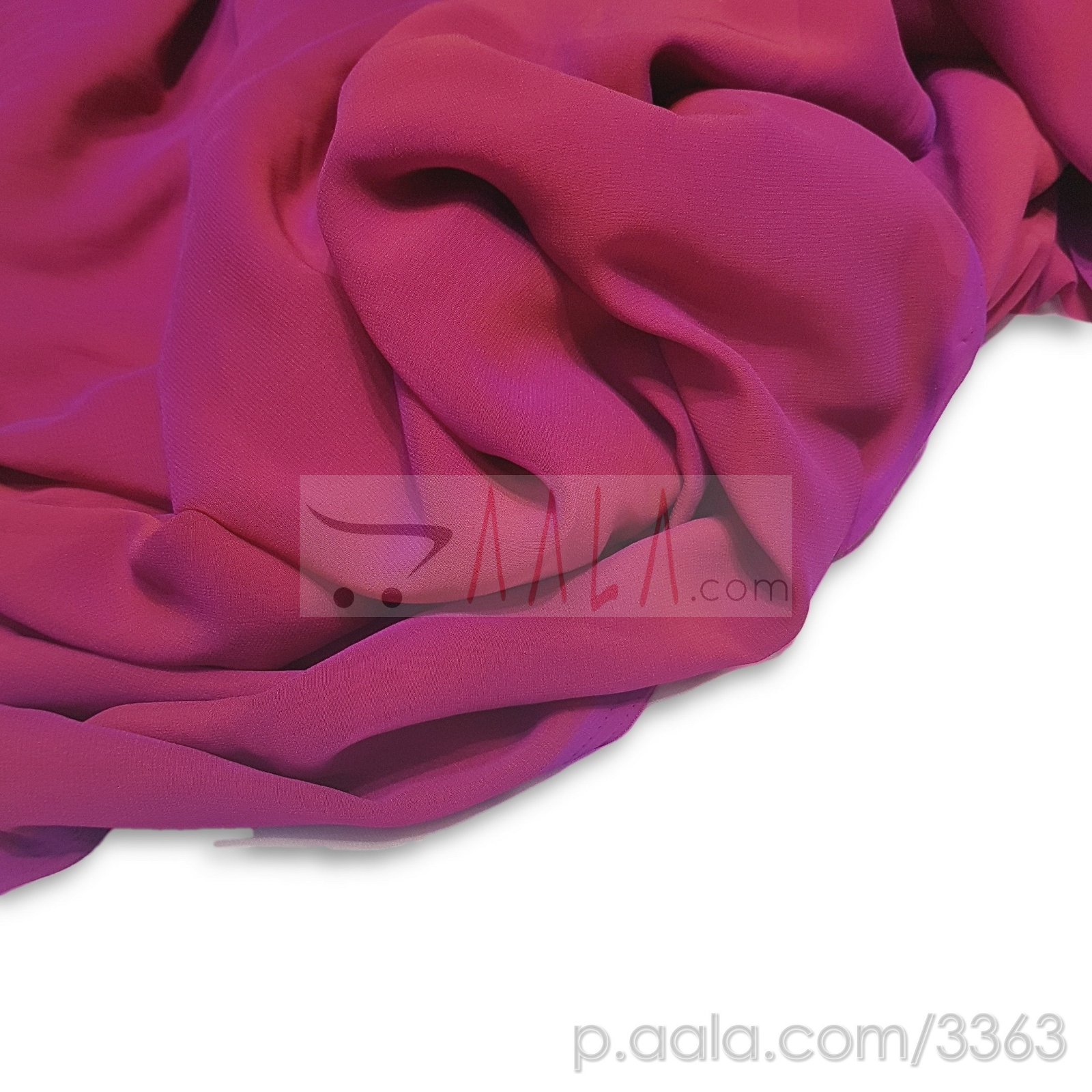 PT Tone Georgette Poly-ester 44 Inches Dyed Per Metre #3363