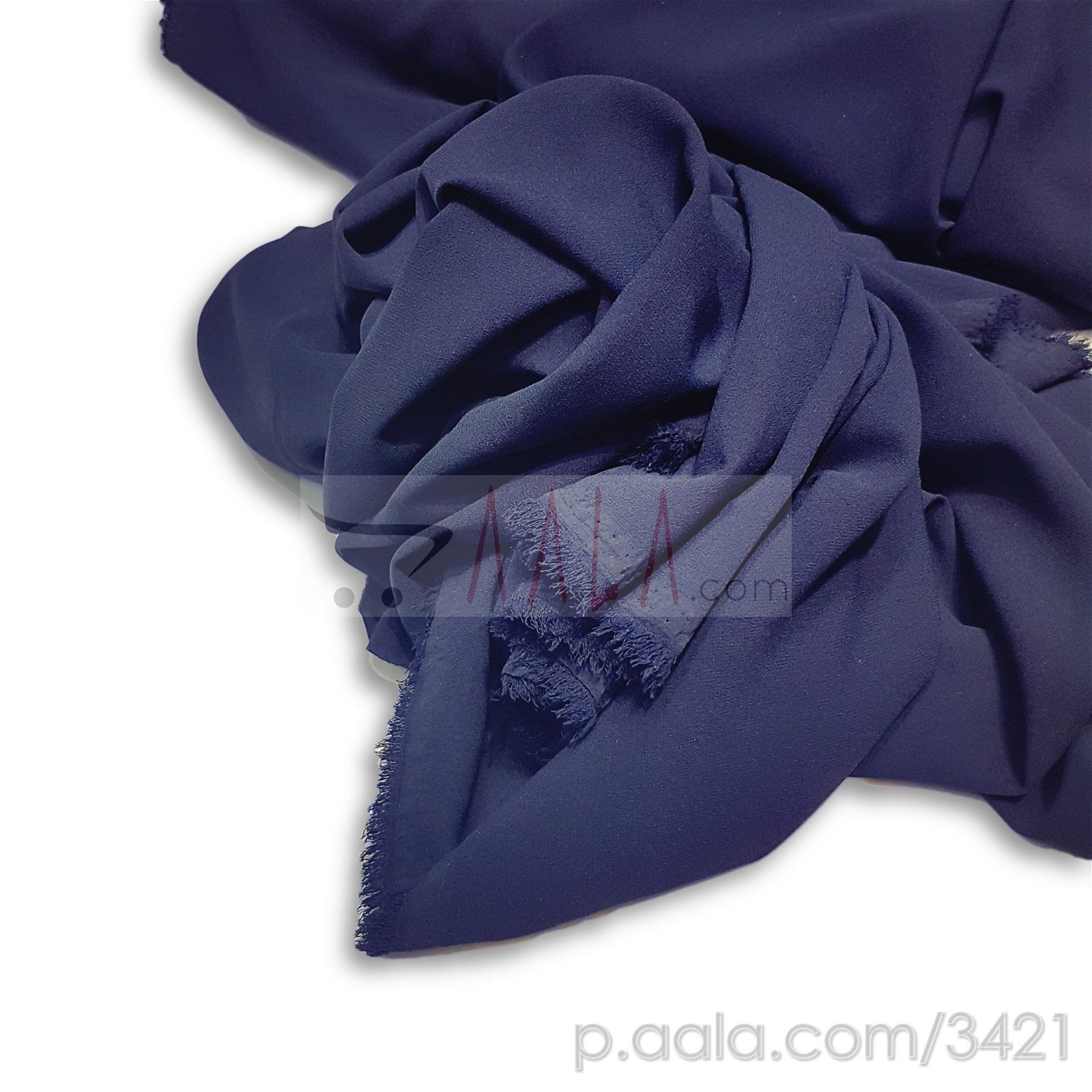 Double Georgette Poly-ester 44 Inches Dyed Per Metre #3421