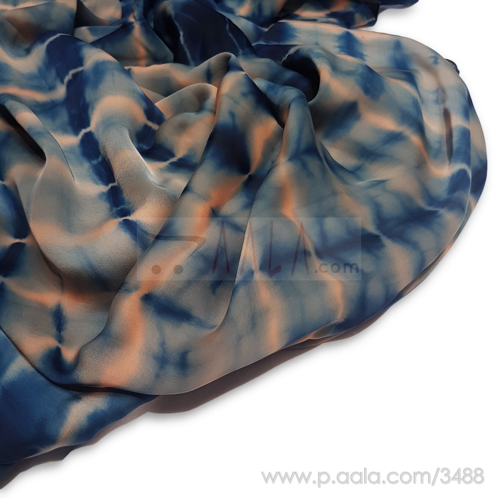 Siburi Satin Georgette Poly-ester 44 Inches Dyed Per Metre #3488