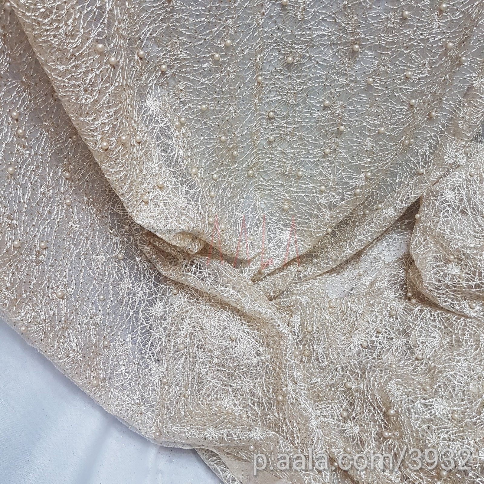 Embroidered Net Blend 52 Inches Dyed Per Metre 