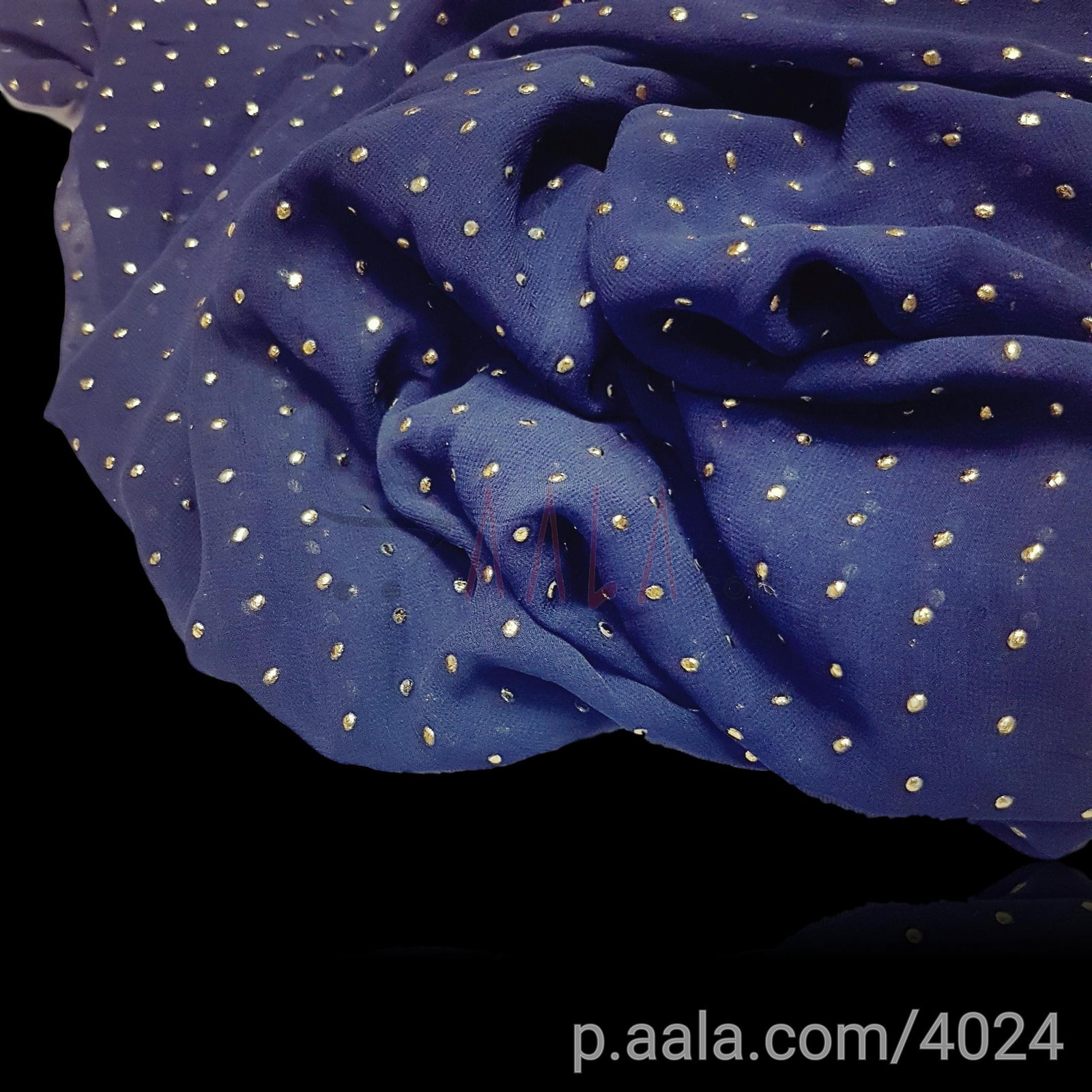 Machine Mukaish Georgette Viscose 44 Inches Dyed Per Metre 