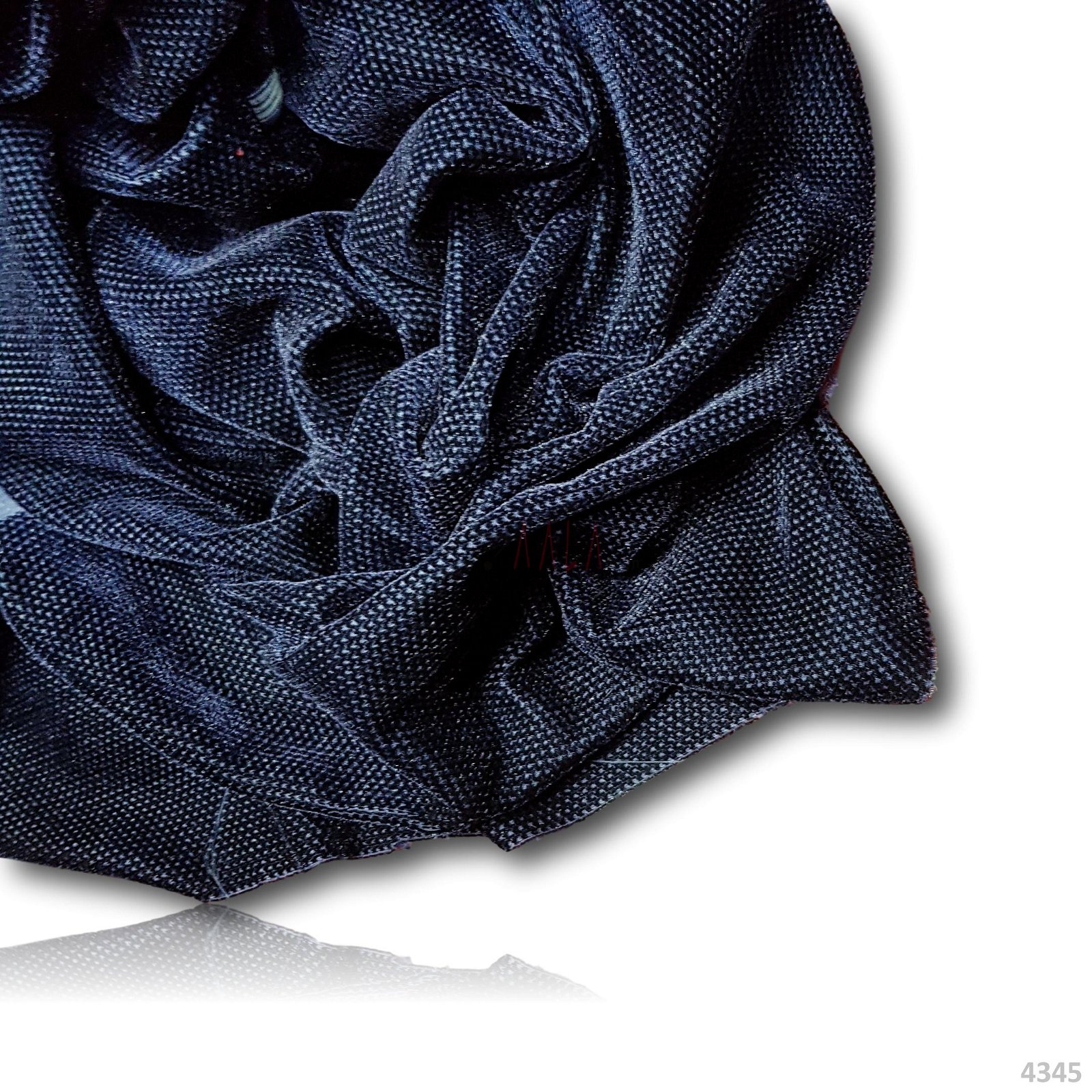 Oreo Velvet Poly-ester 44 Inches Dyed Per Metre #4345/NBLUE