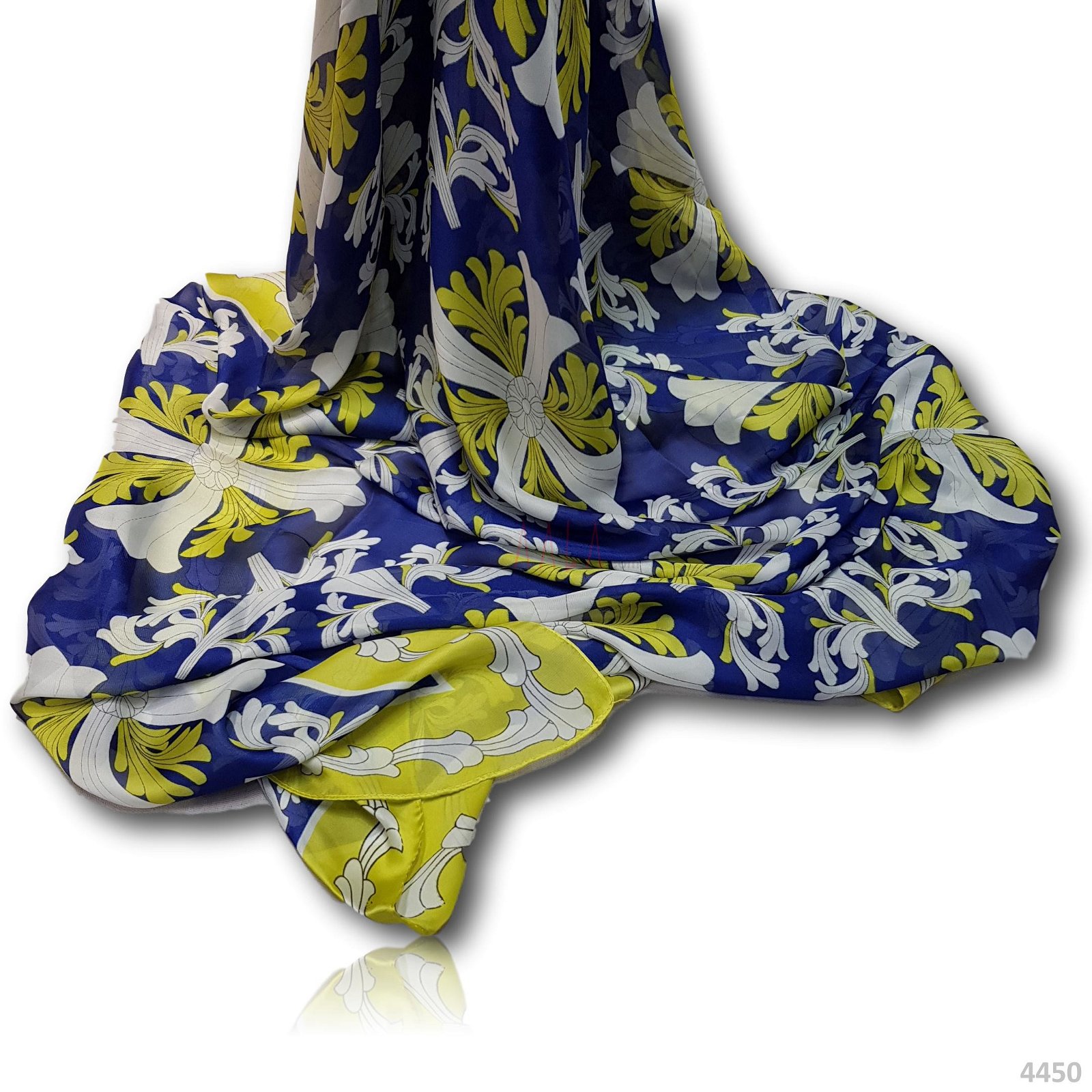 Digital Print 100% Silk Stole 20 Inches 1.80 Metres #4450