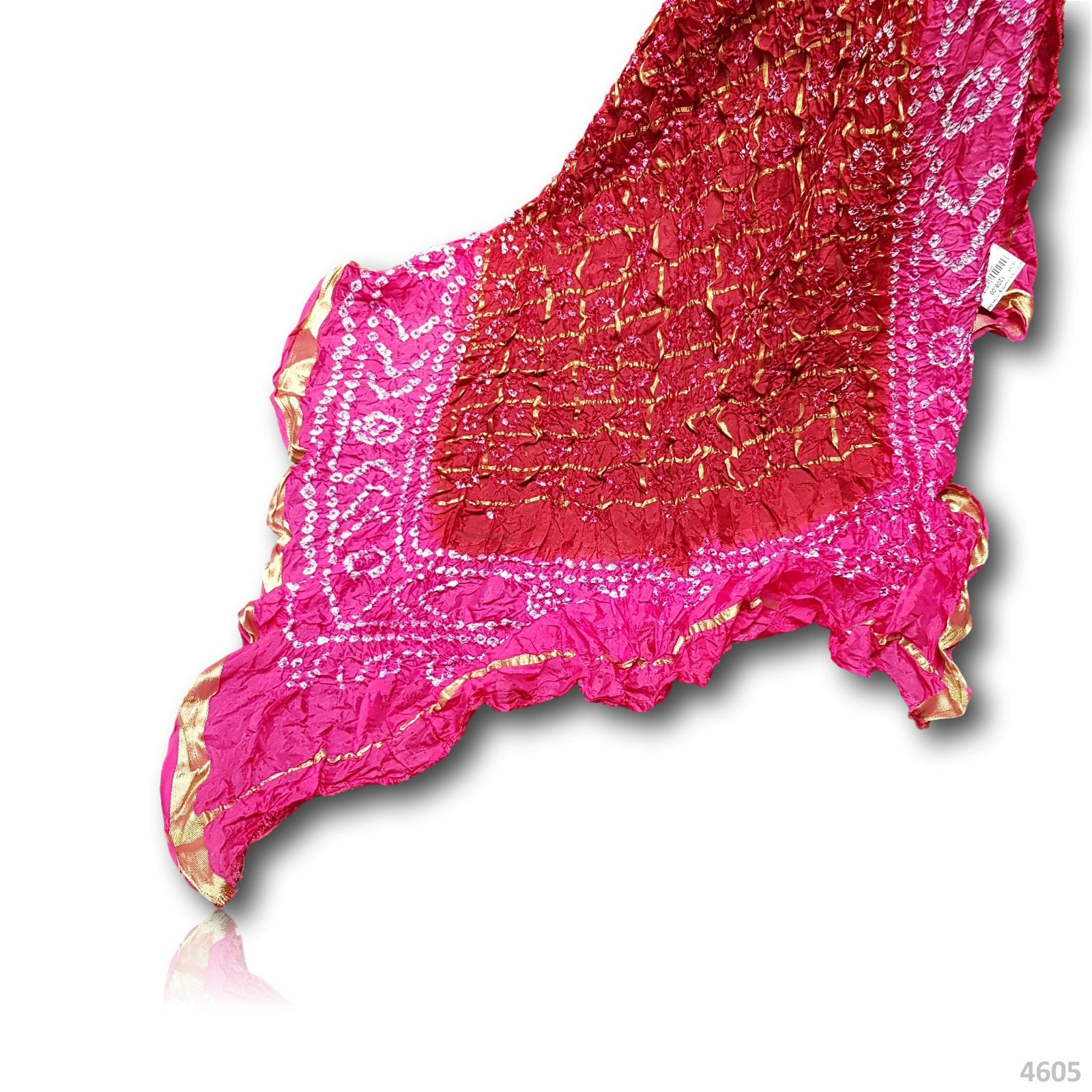 Bandhni Silk Dupatta 30 Inches Dyed 2.50 Metres #4605