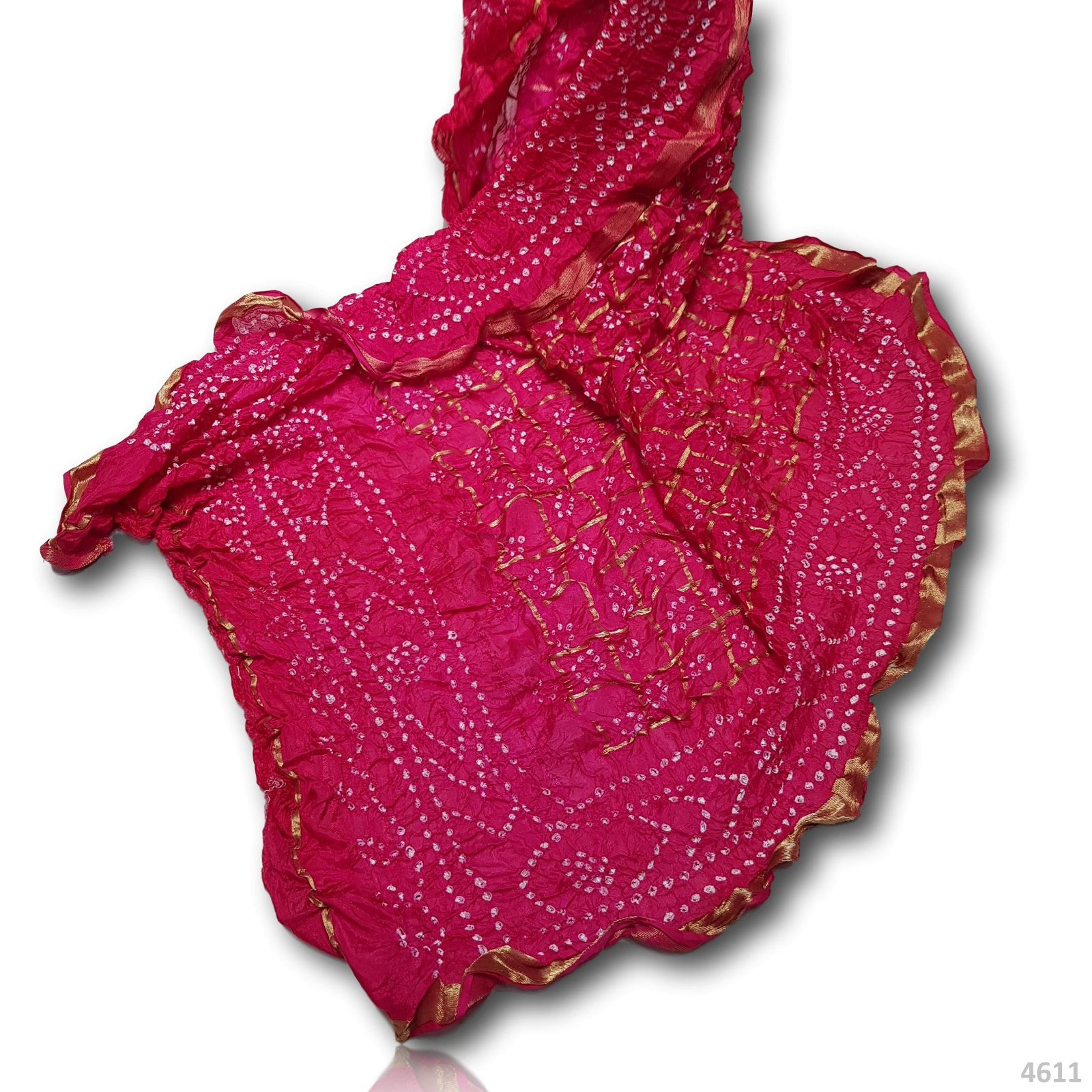 Bandhni Silk Dupatta 30 Inches Dyed 2.50 Metres #4611