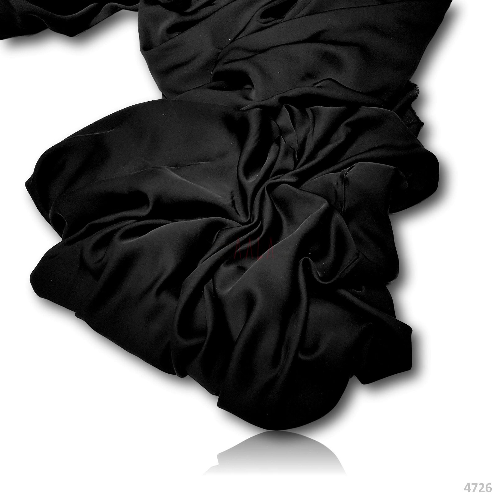 NIDA Black Niqab Fabric 68 Inches Dyed Per Metre #4726