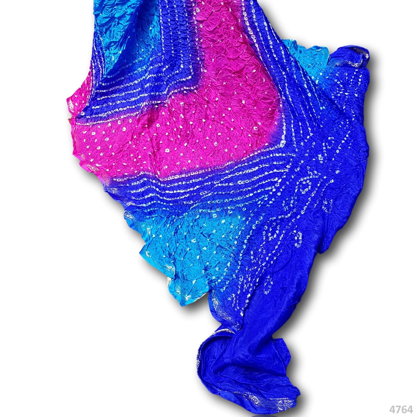 Bandhini Silk Dupatta 36 Inches Dyed 2.50 Metres #4764