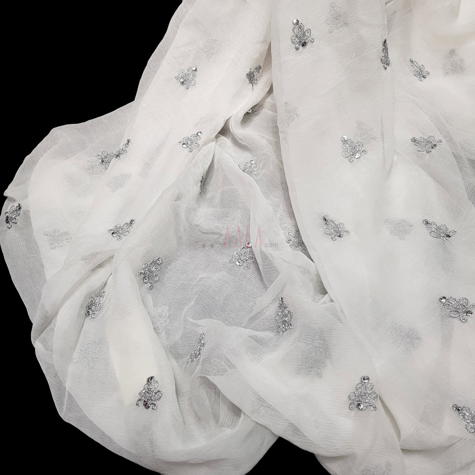 Booty Chiffon Viscose 44 Inches Dyeable Per Metre 