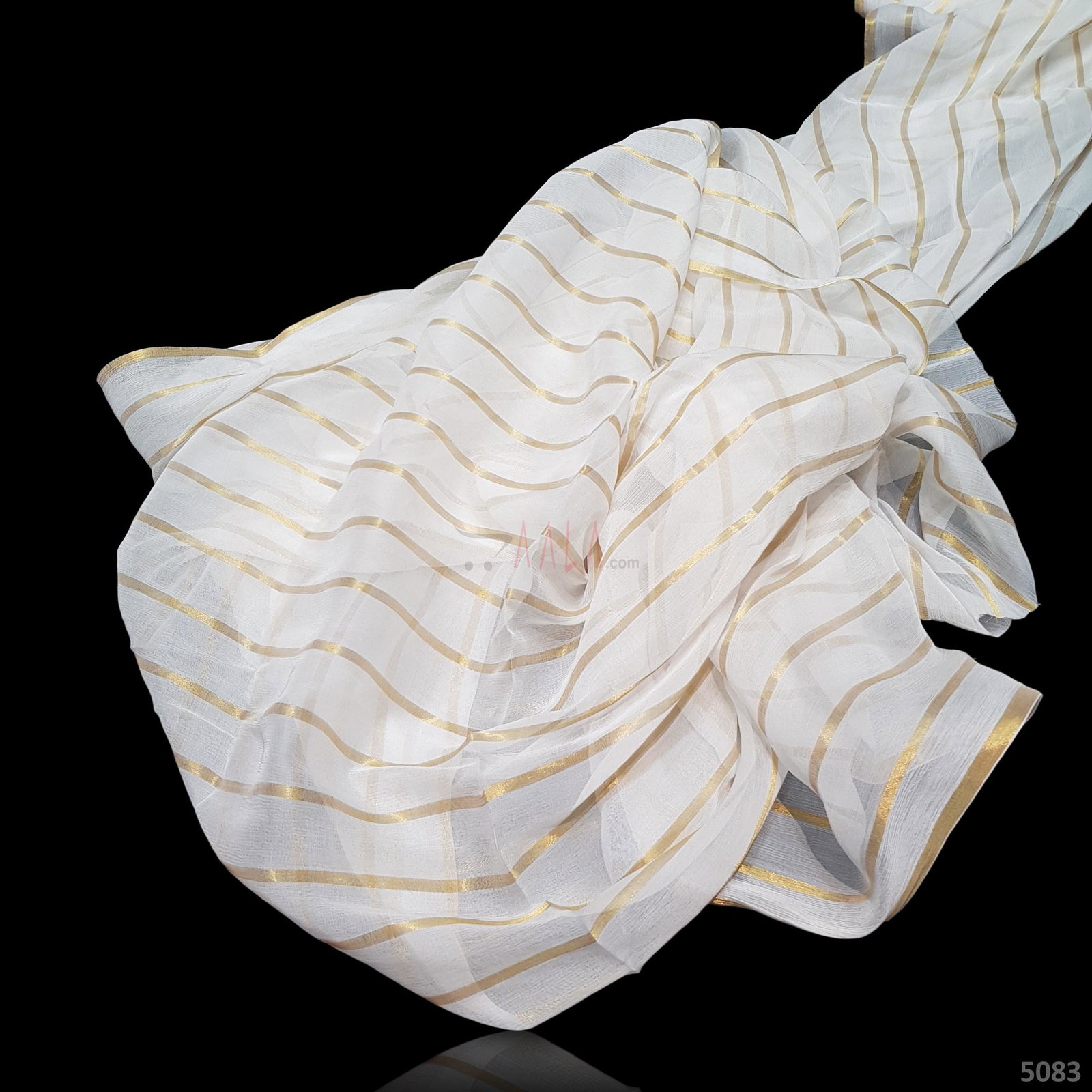 Gold Line Chiffon Viscose 44 Inches Dyeable Per Metre 