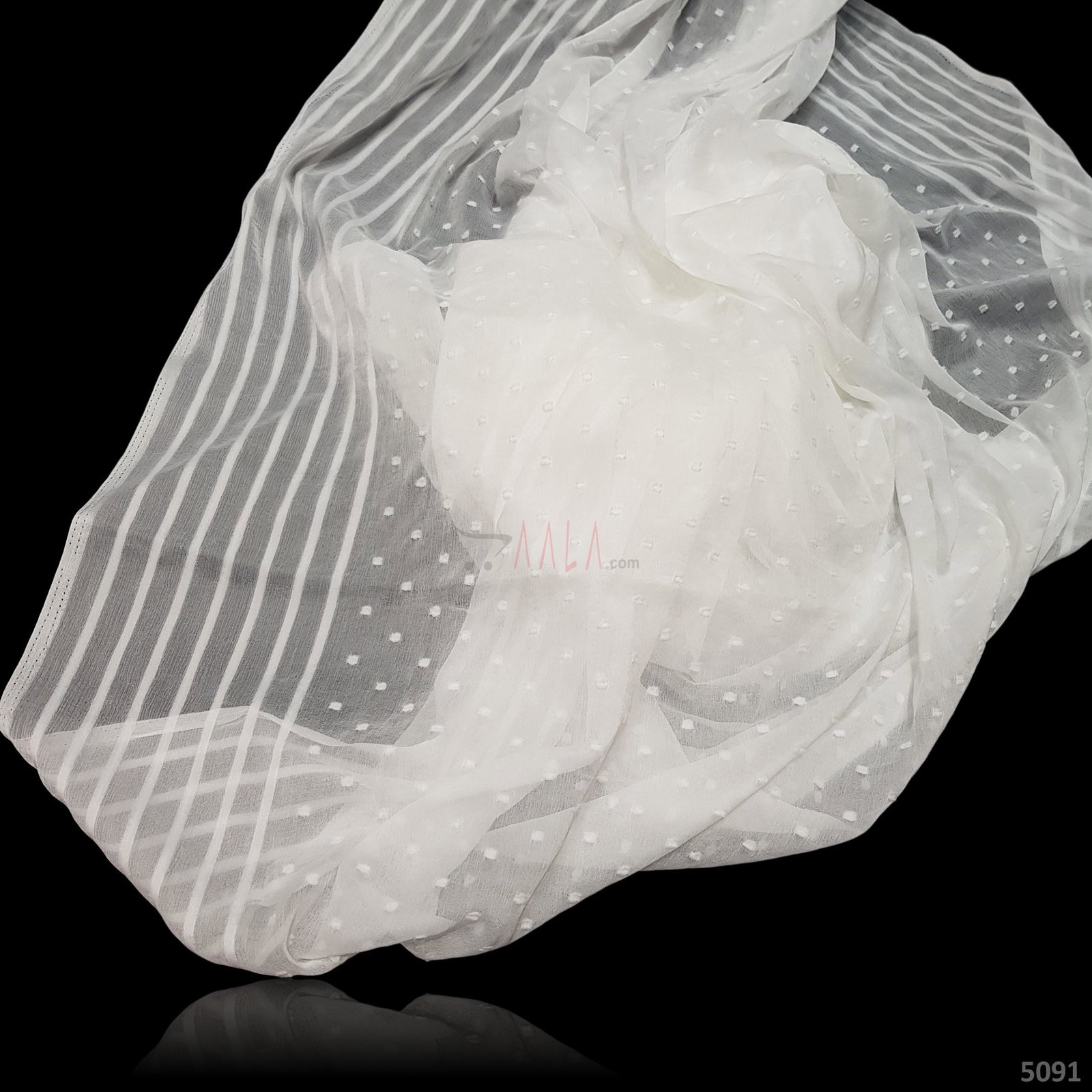 7D 1000 Chiffon Nylon 44 Inches Dyeable Per Metre 