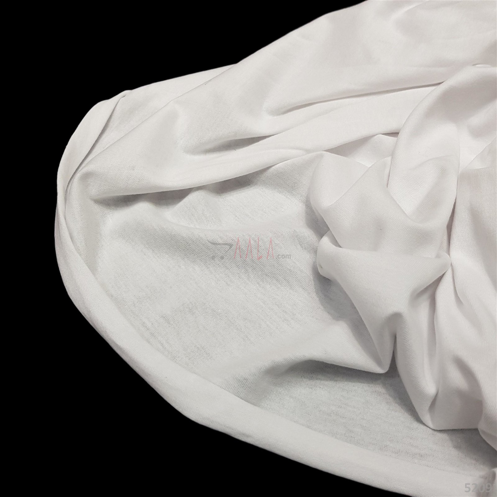 Jersey Cotton 58 Inches Dyeable Per Metre #5209/WHITE