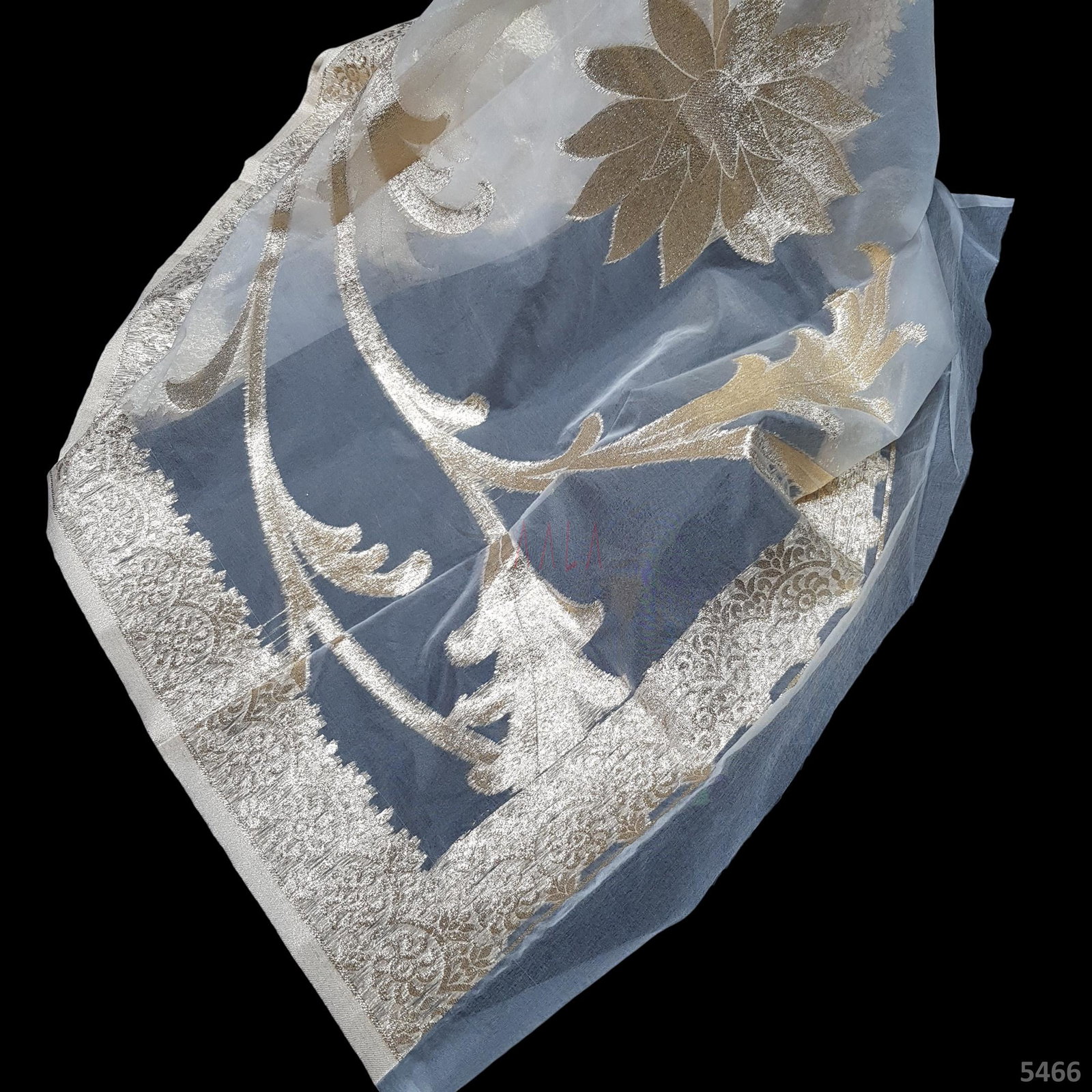 Banarsi Organza Dupatta 42 Inches Dyeable 2.50 Metres 