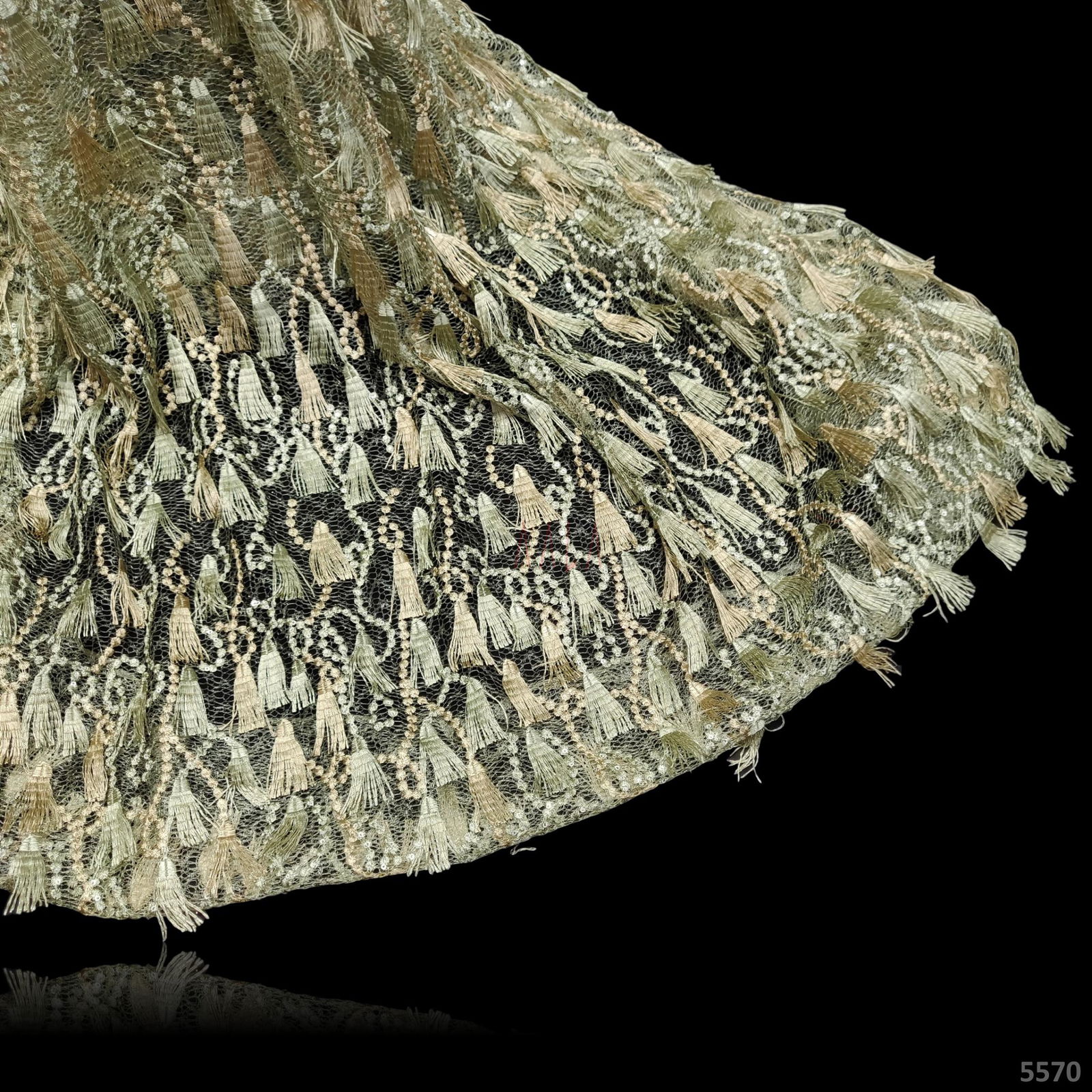 Embroidered Tulle Net 55 Inches #5570