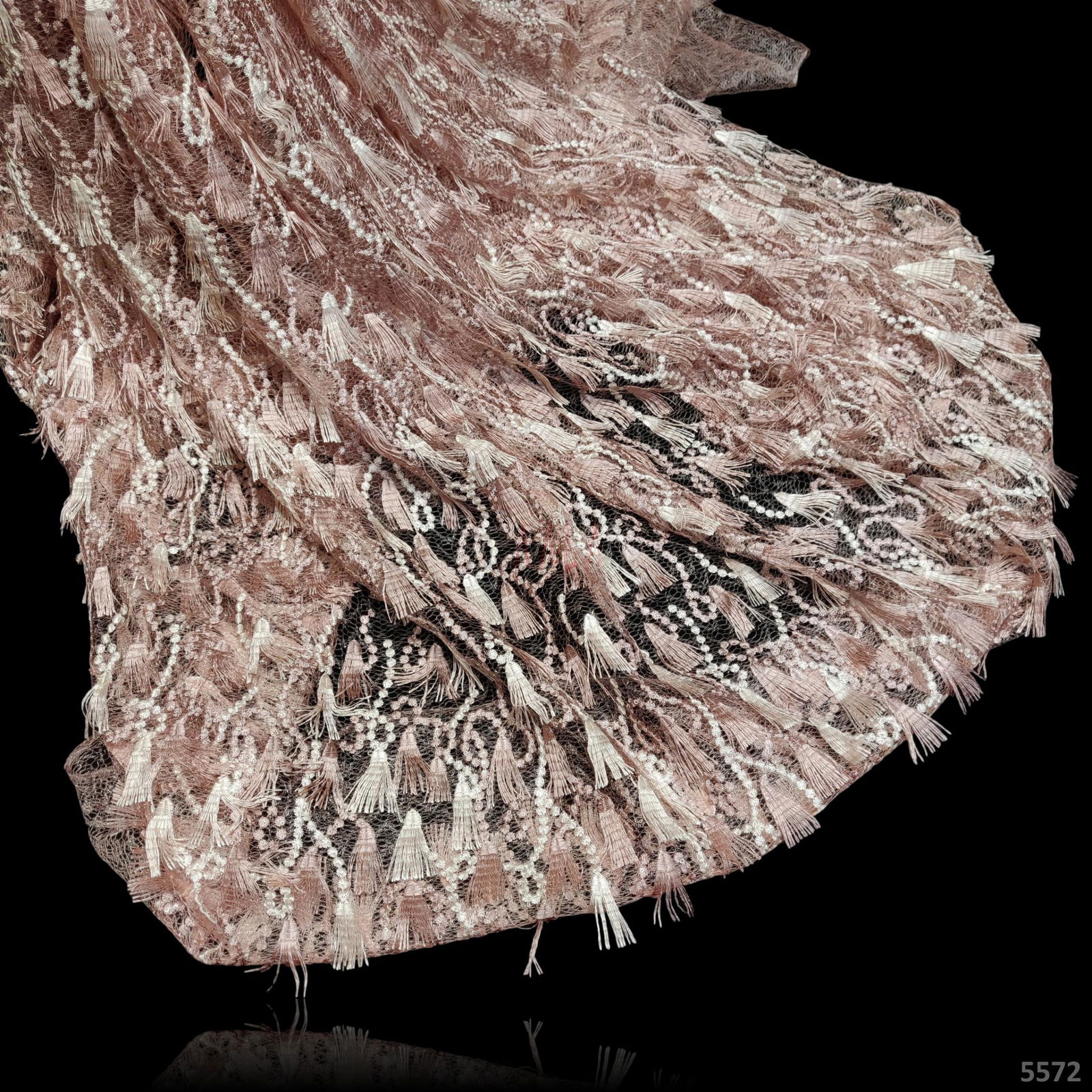 Embroidered Tulle Net 55 Inches #5572