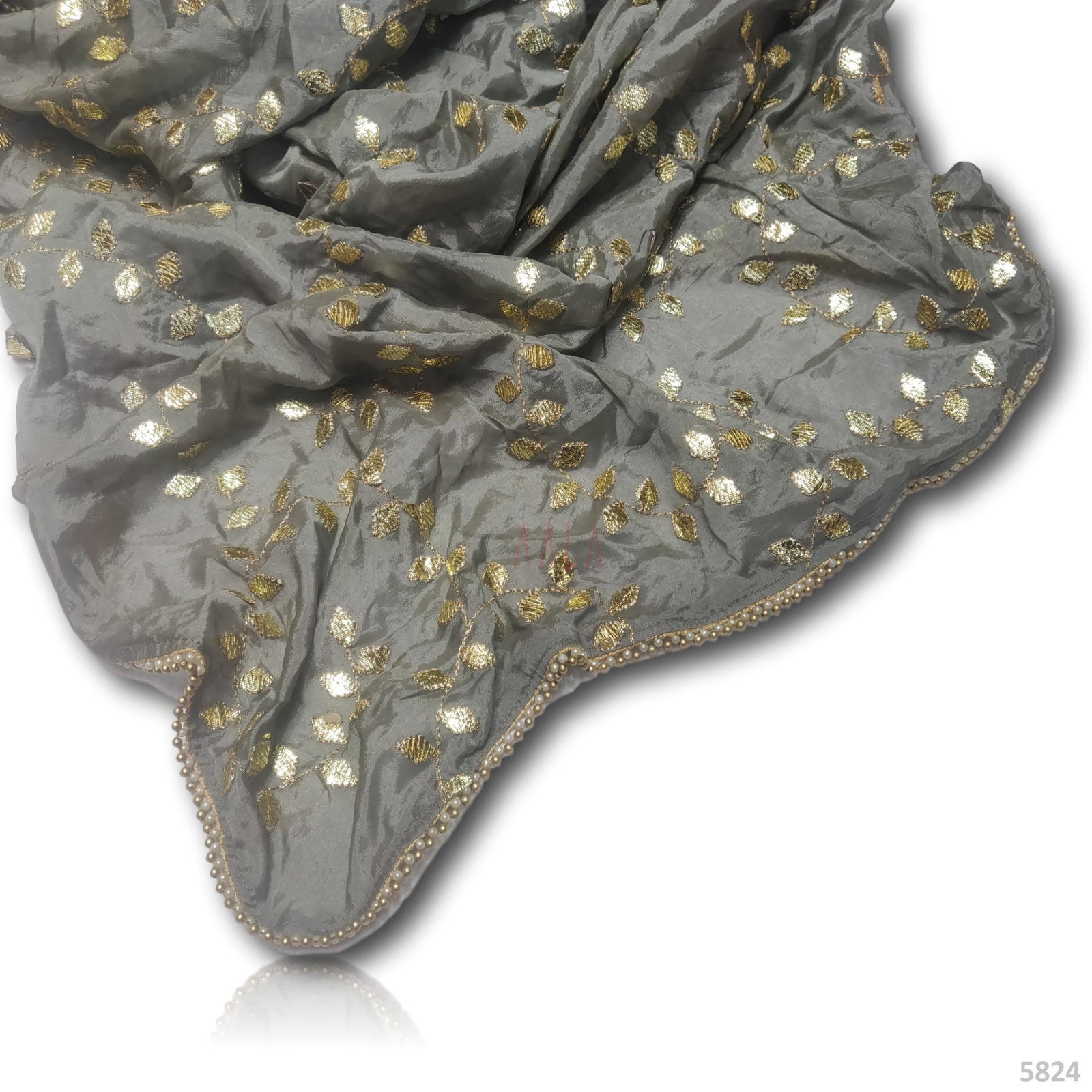 Embroidered Chinon Dupatta 44 Inches Dyed 2.50 Metres 