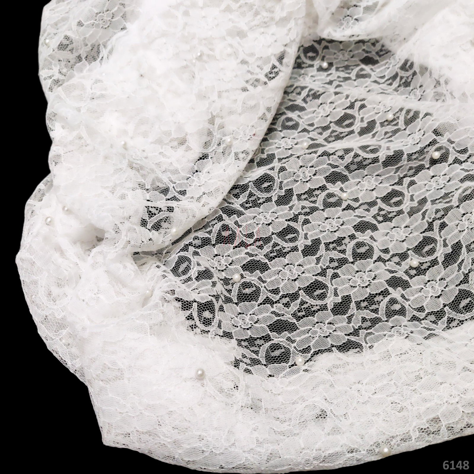 Pearl Lace Net 42 Inches Dyeable Per Metre 