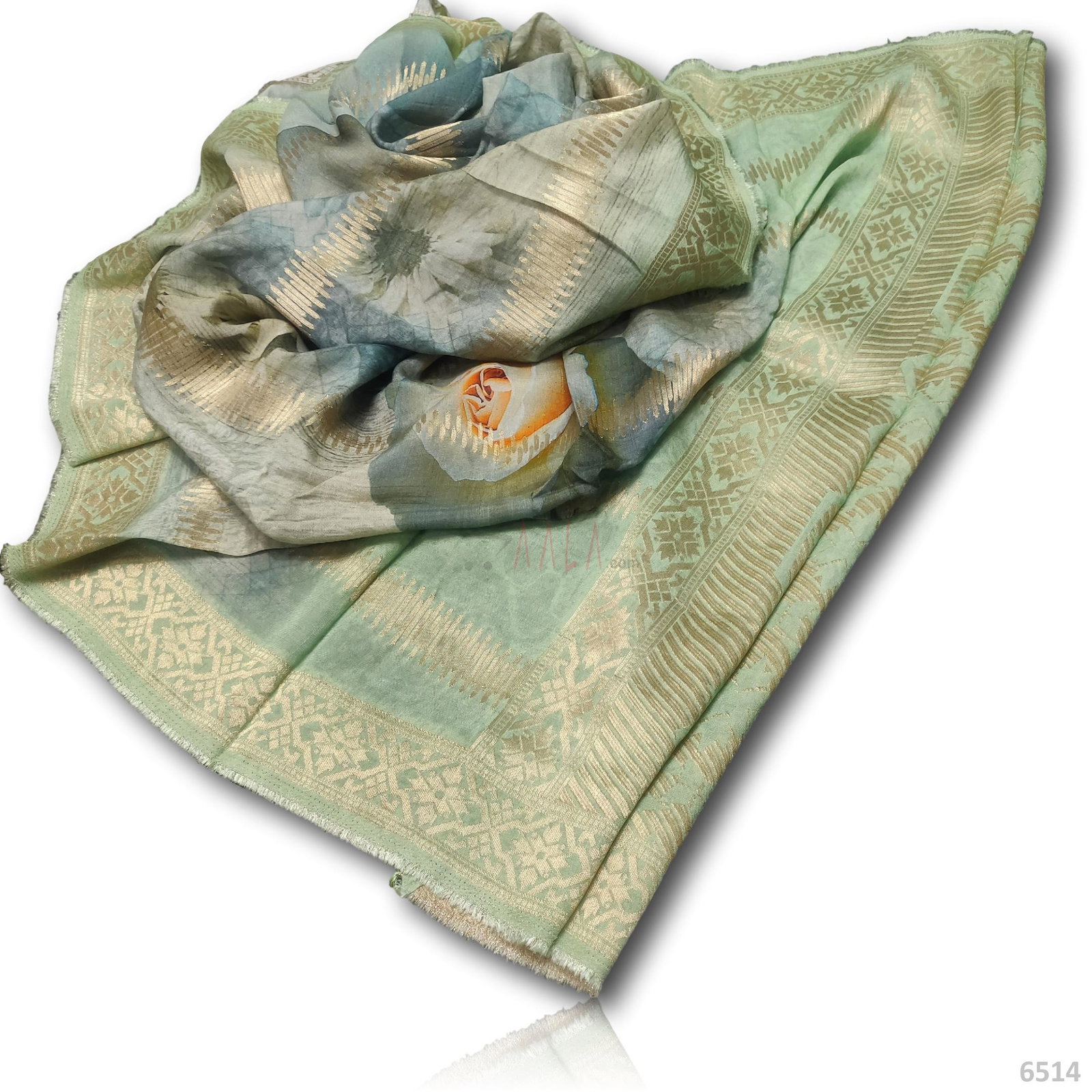 Jaquard Banarsi Silk Dupatta-40-Inches ASSORTED 2.50-Metres 
