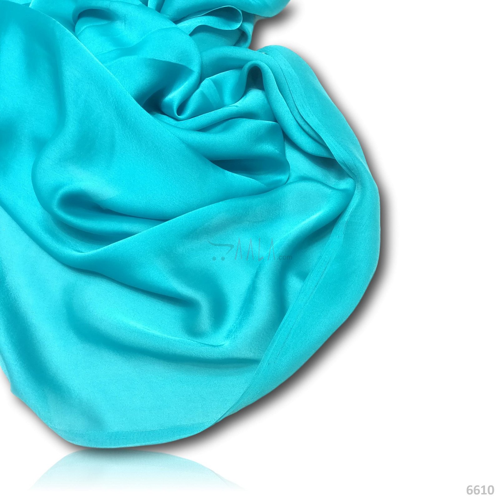 Silky Satin-Georgette Poly-ester 44-Inches BLUE Per-Metre #6610