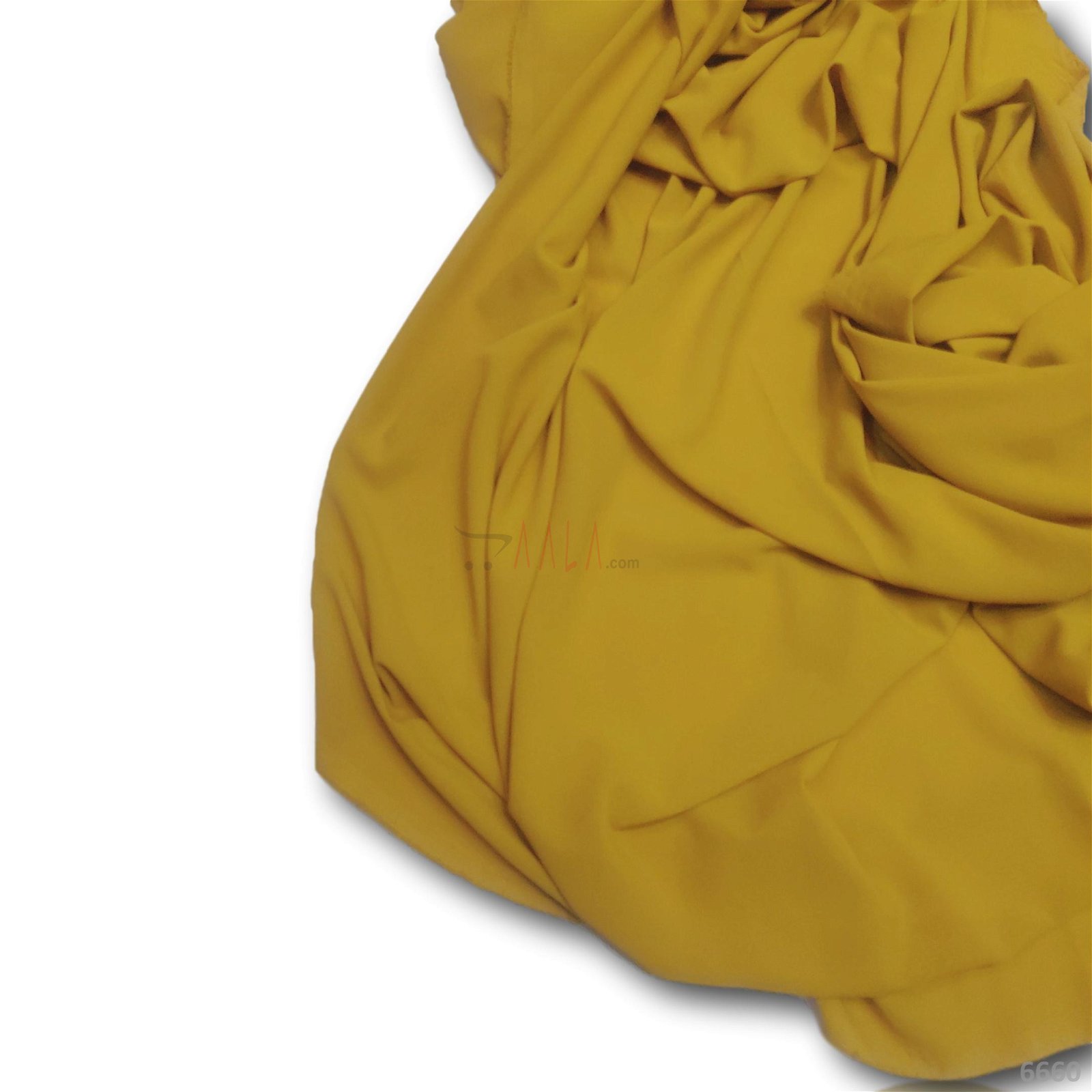 Double Double-Georgette Poly-ester 44-Inches YELLOW Per-Metre #6660