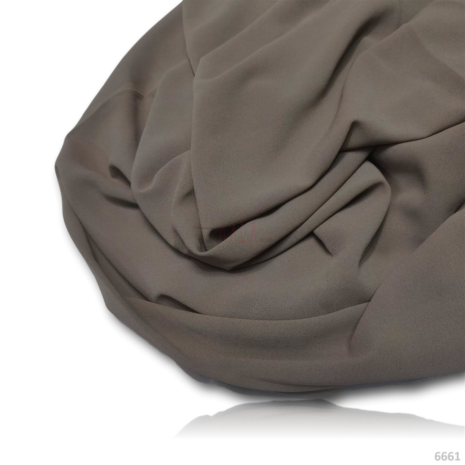 Double Double-Georgette Poly-ester 44-Inches BROWN Per-Metre #6661