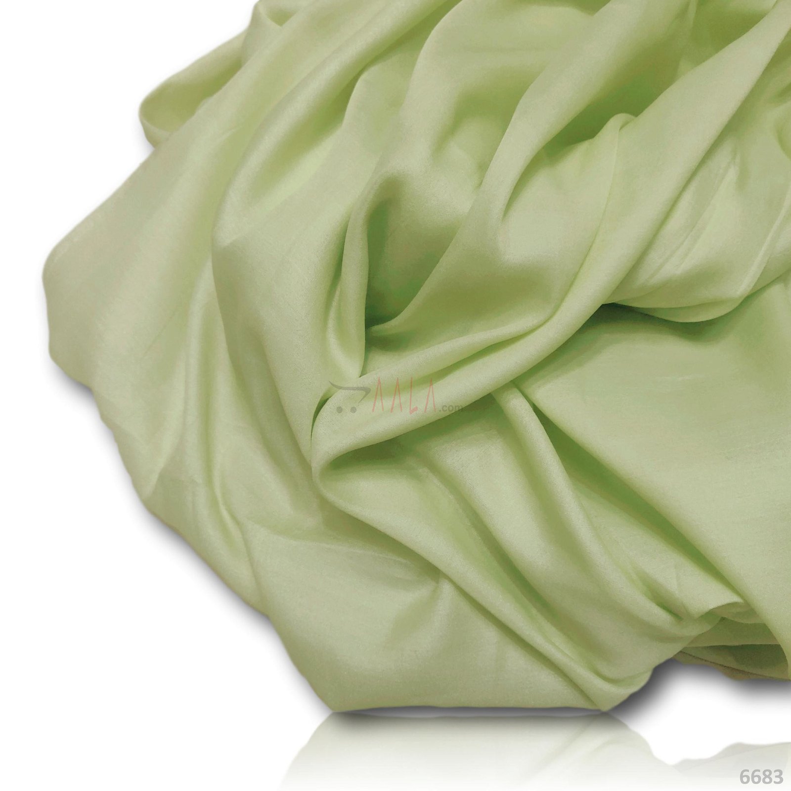 Kossa Silk Poly-ester 44-Inches GREEN Per-Metre #6683