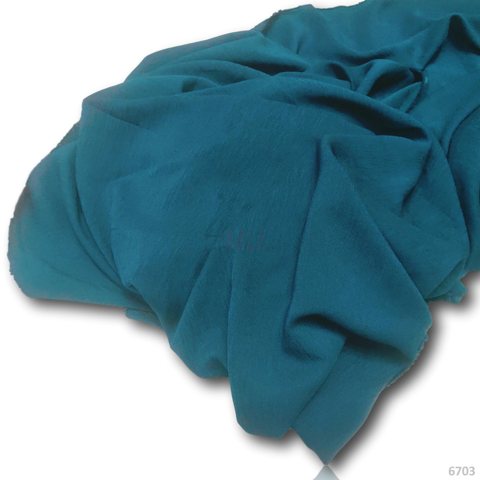 Lustre Double-Georgette Blend 58-Inches BLUE Per-Metre 