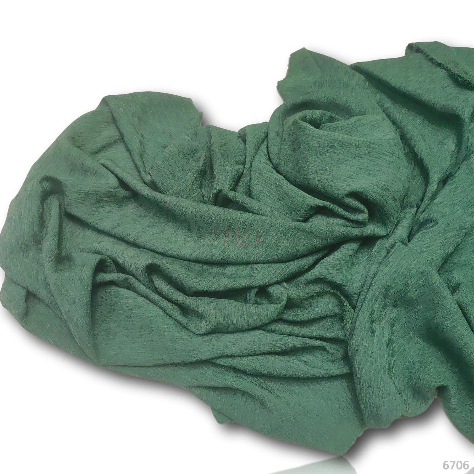 Textured Double-Georgette Poly-ester 58-Inches GREEN Per-Metre #6706