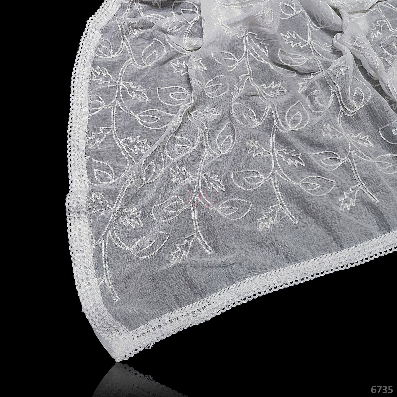 Karachi Chiffon Nylon 44-Inches DYEABLE 2.25-Metres 