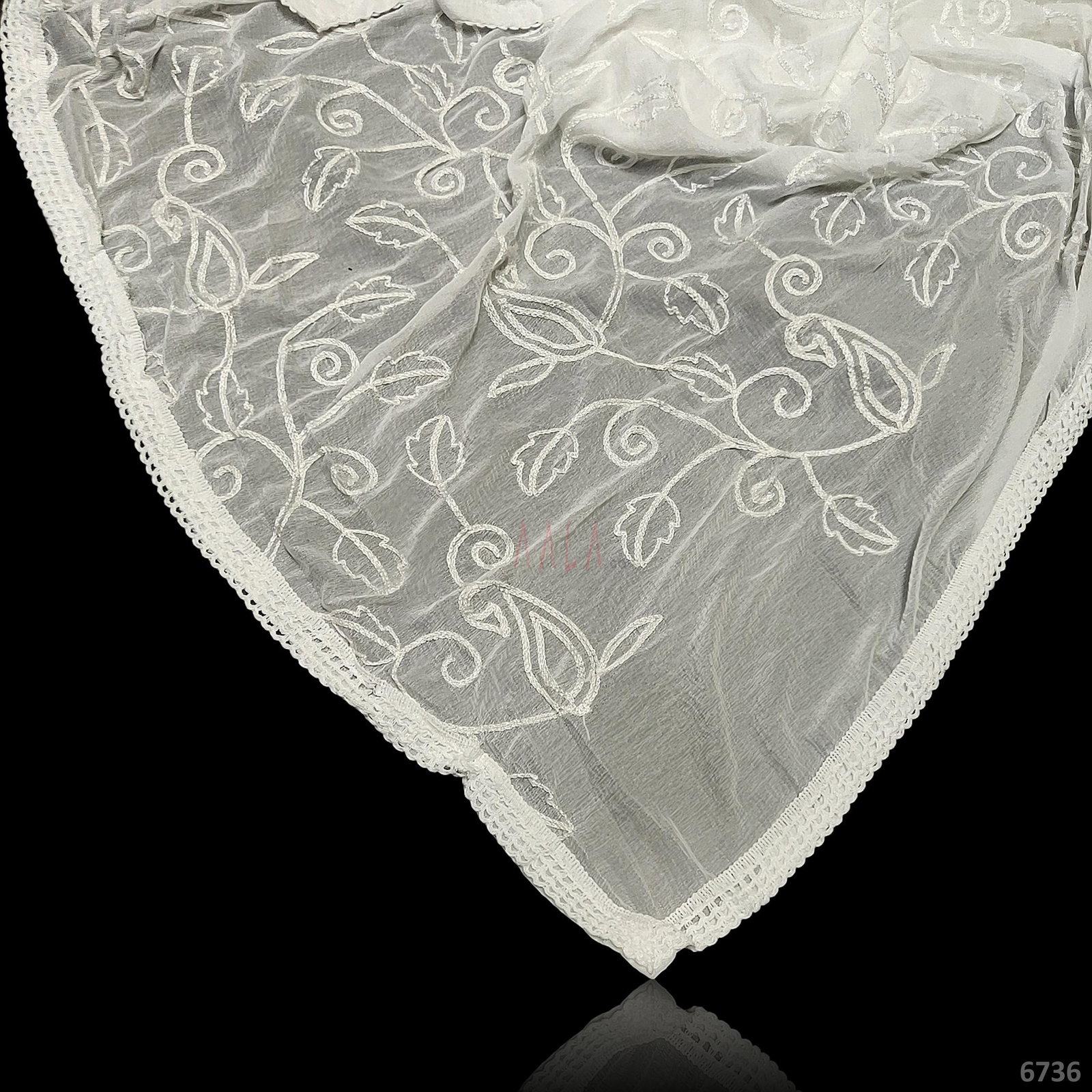 Karachi Chiffon Nylon 44-Inches DYEABLE 2.25-Metres 