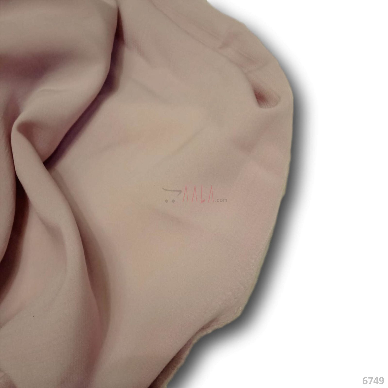 Mango Double-Georgette Poly-ester 44-Inches PINK Per-Metre #6749