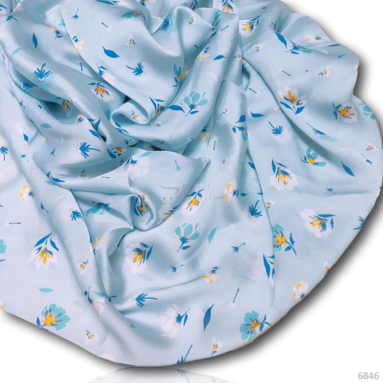 Digital-Print Satin-Georgette Blend 44-Inches PRINTED Per-Metre 