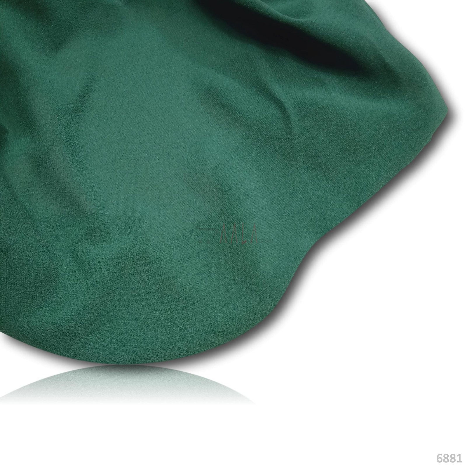 Double Double-Georgette Poly-ester 44-Inches GREEN Per-Metre #6881