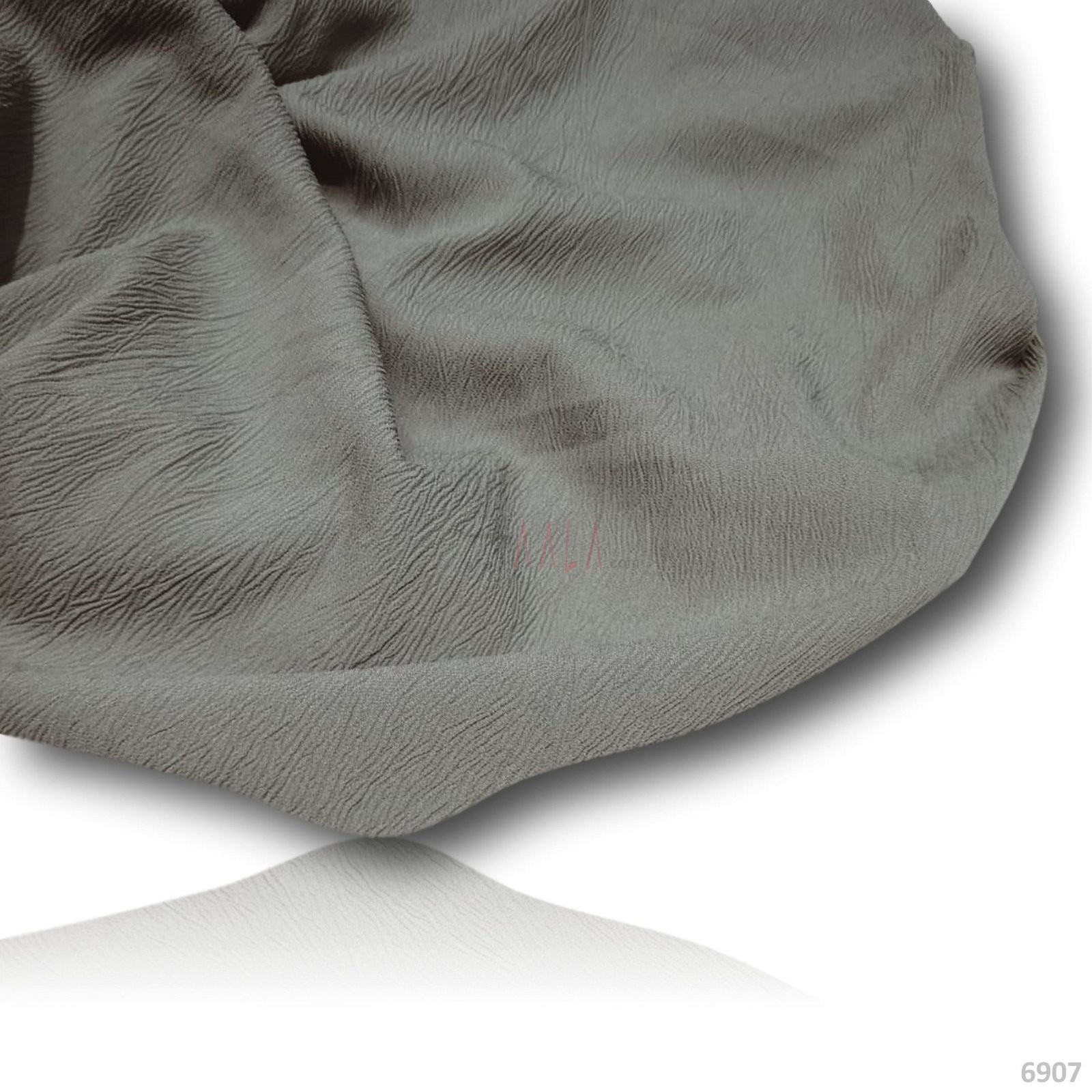 Stretch Double-Georgette Poly-ester 58-Inches GREY Per-Metre #6907