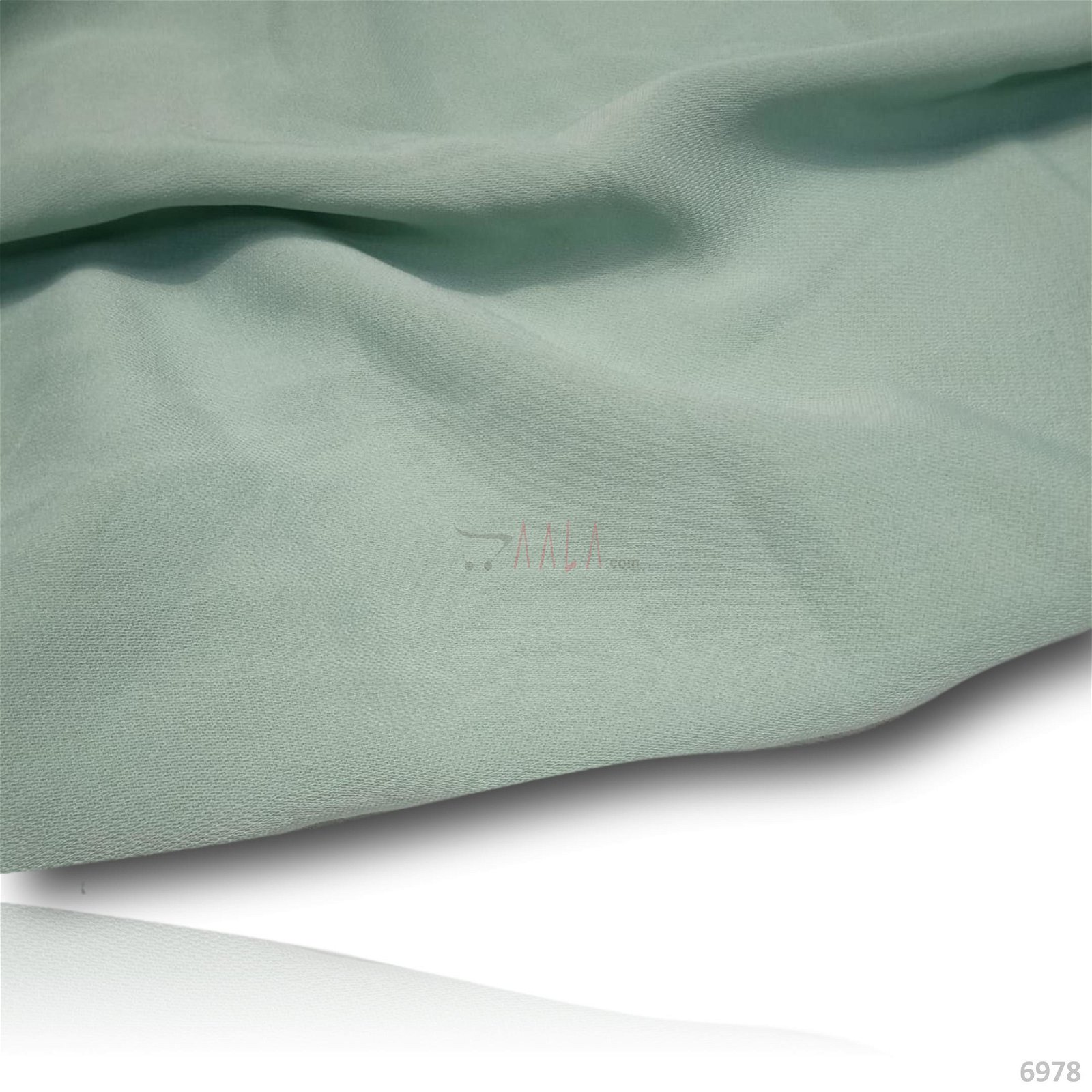 Moscow Double-Georgette Poly-ester 58-Inches GREEN Per-Metre #6978