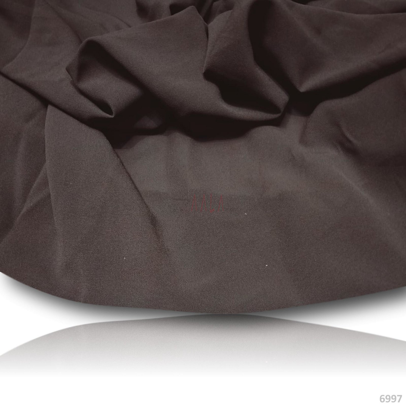 Double Double-Georgette Poly-ester 44-Inches GREY Per-Metre #6997