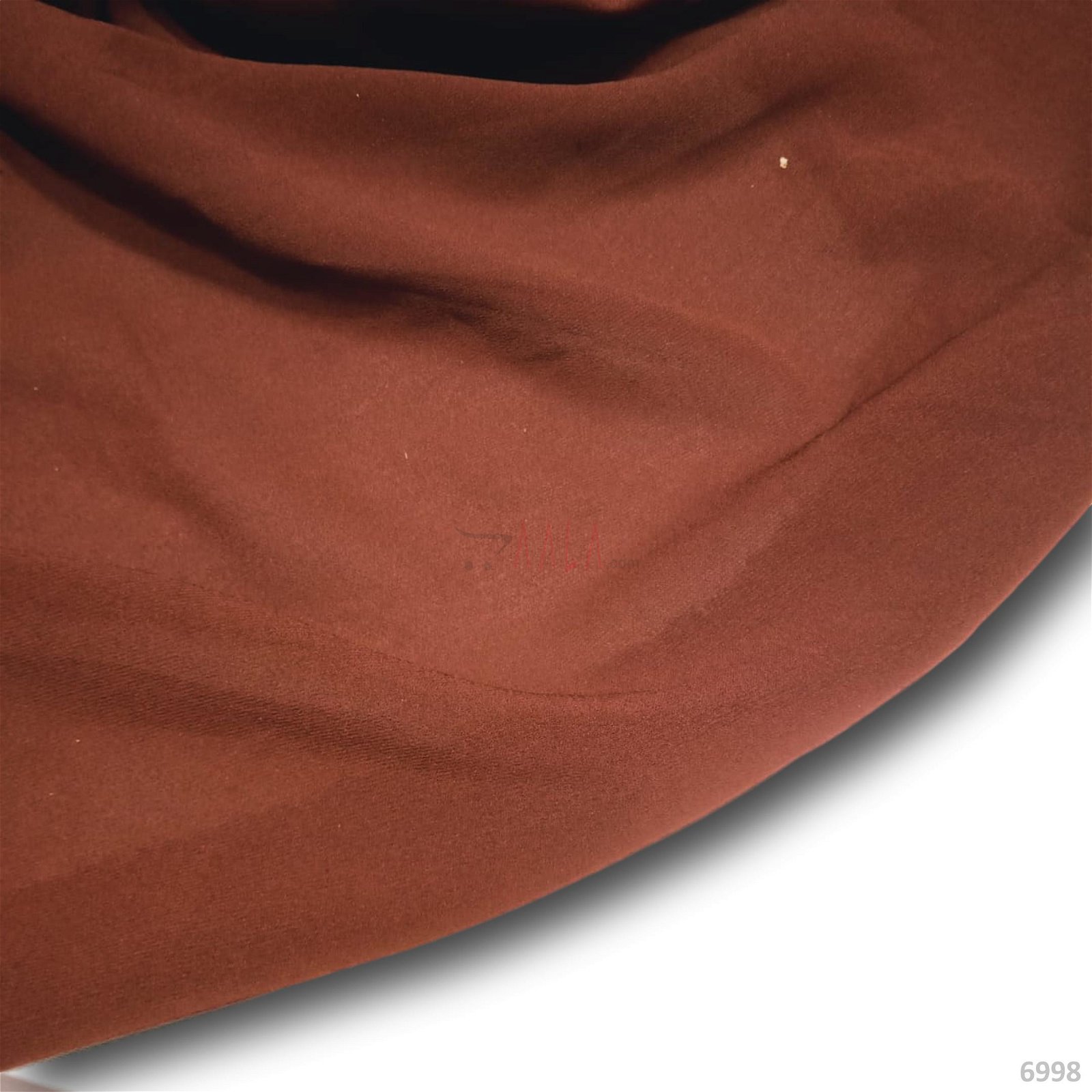 Double Double-Georgette Poly-ester 44-Inches BROWN Per-Metre #6998