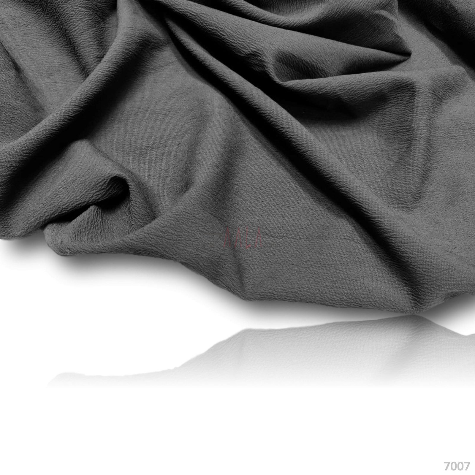 Stretch Double-Georgette Poly-ester 58-Inches GREY Per-Metre #7007